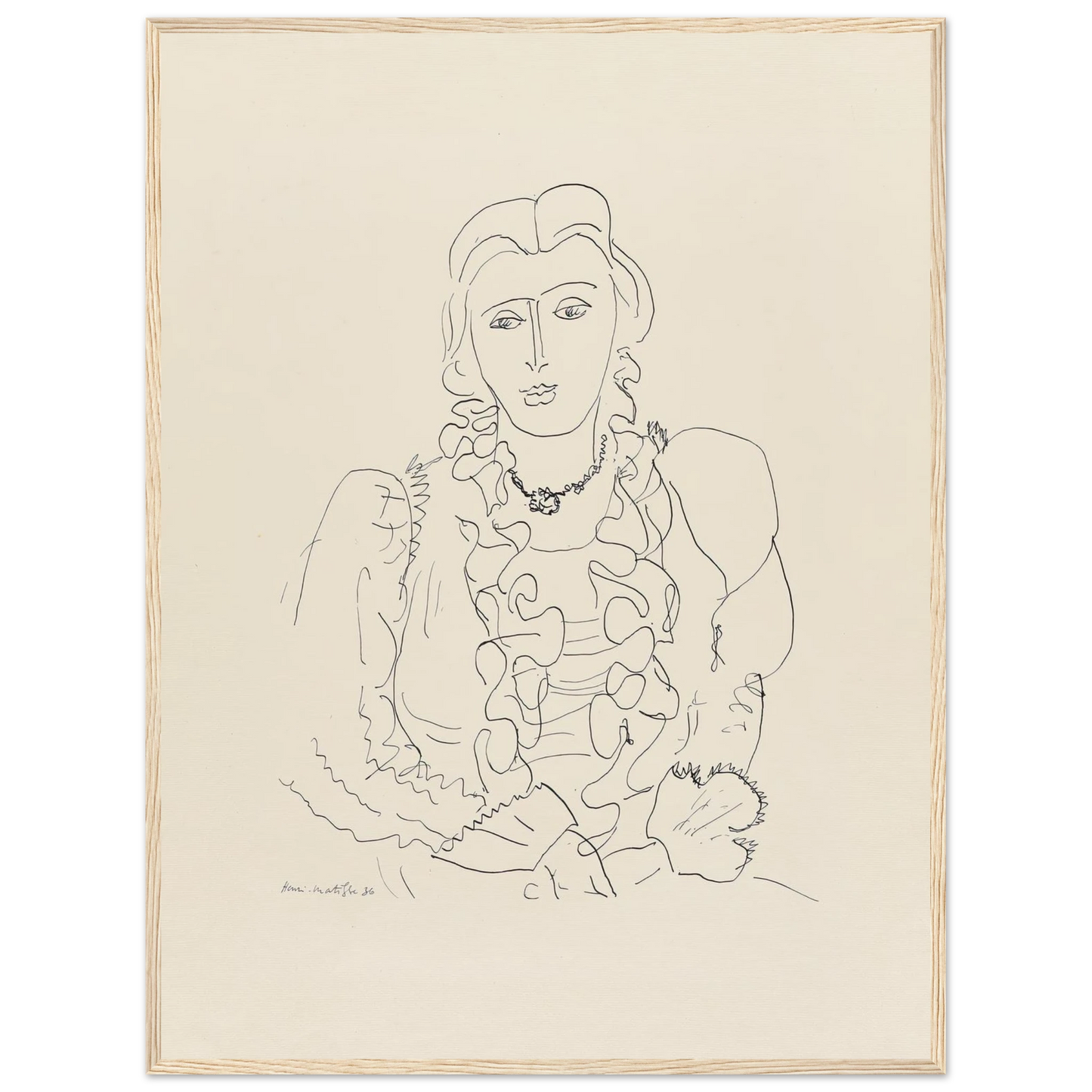 Sitzende Frau (1936) Art Print | Henri Matisse-Quipham Collections