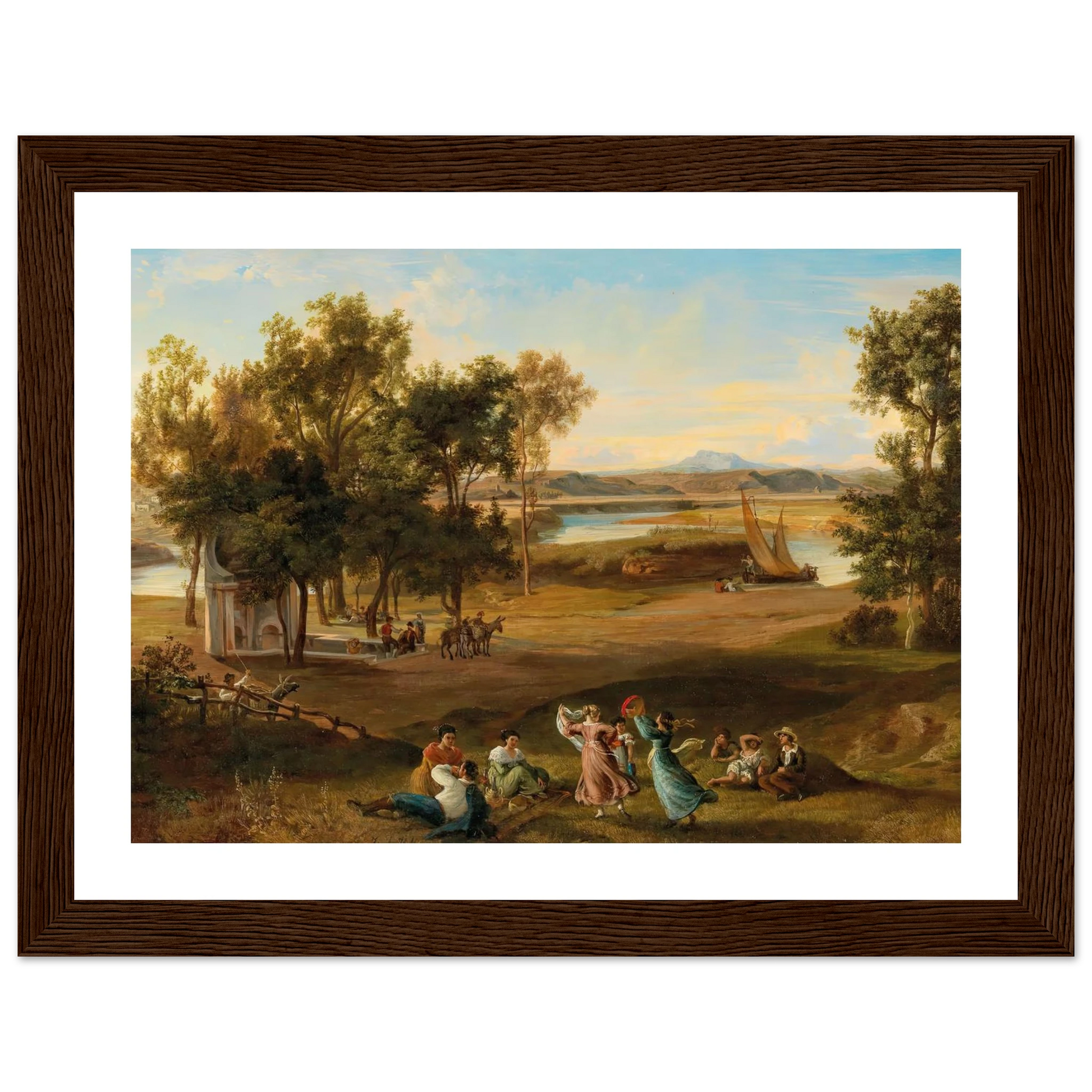 An idyllic southern landscape Art Print | Josef Hoffmann-Quipham Collections