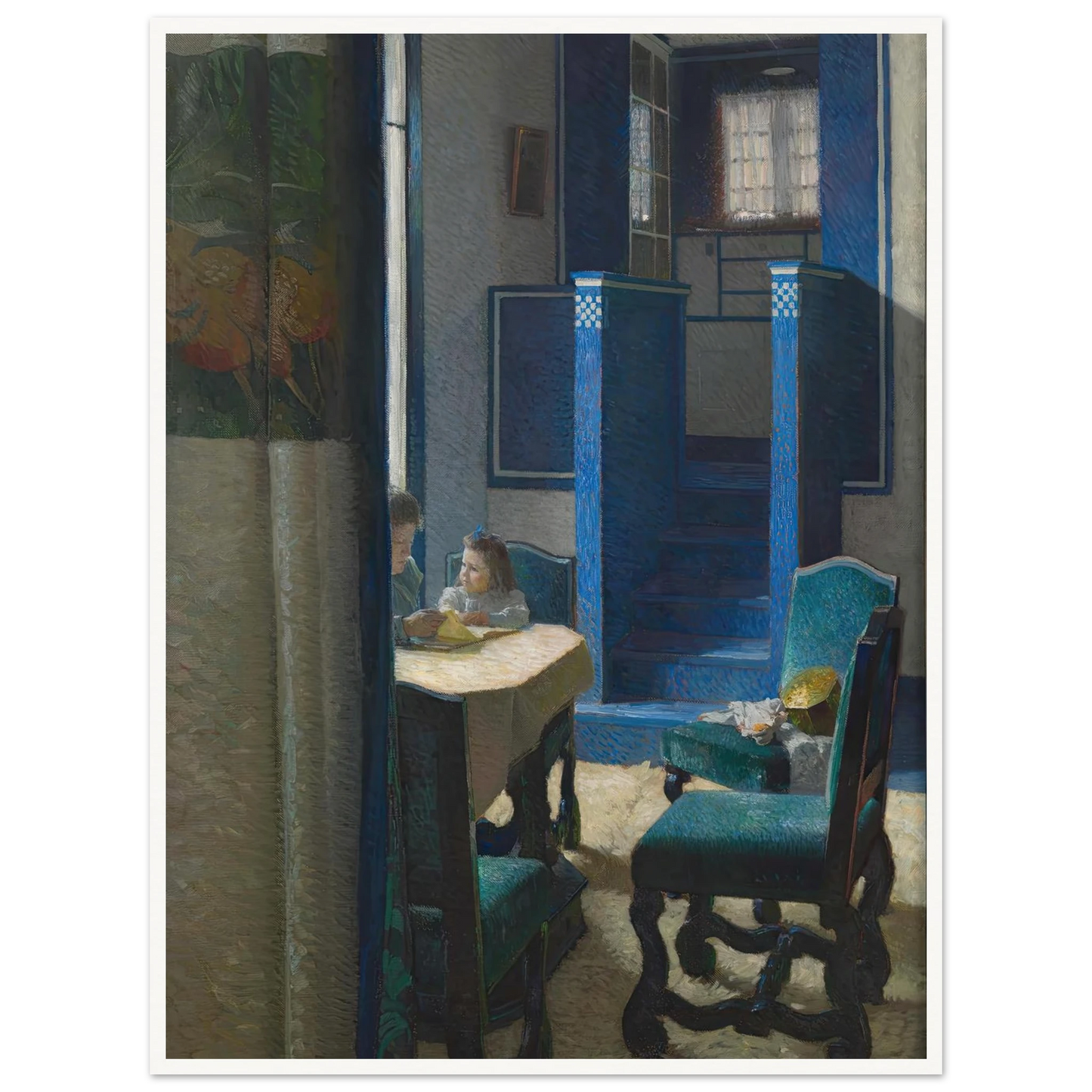 Salon im Haus auf der Hohen Warte (1903) Art Print | Carl Moll-Quipham Collections