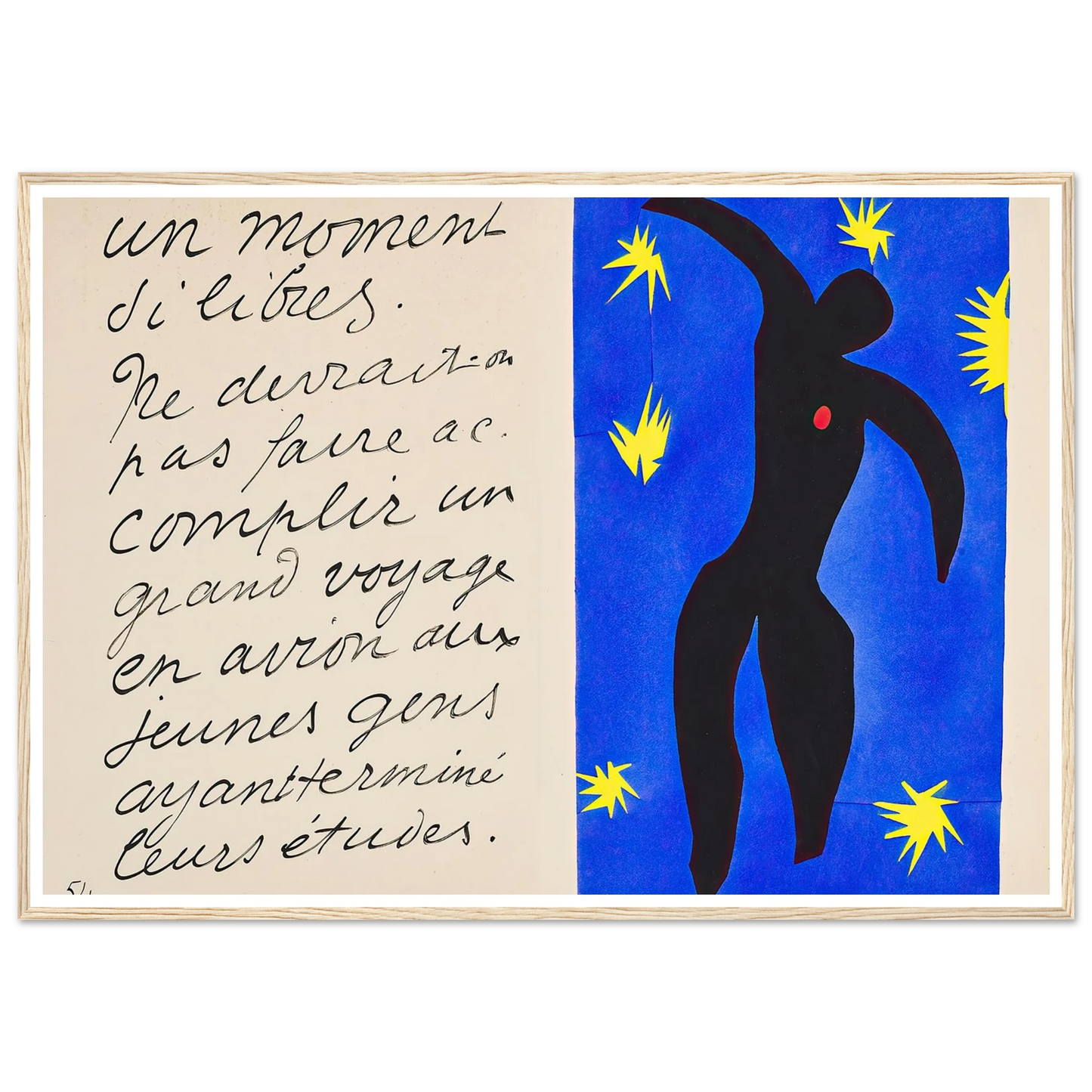 Icarus (1947) Art Print | Henri Matisse-Quipham Collections