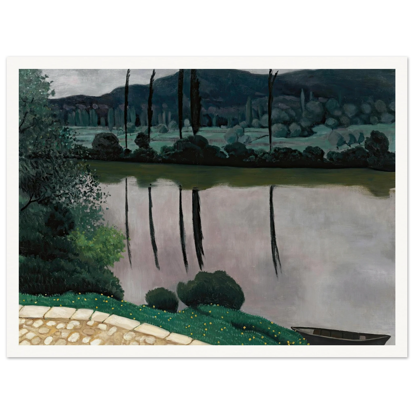 The Dordogne In Vitrac (1925) Art Print | Felix Vallotton-Quipham Collections