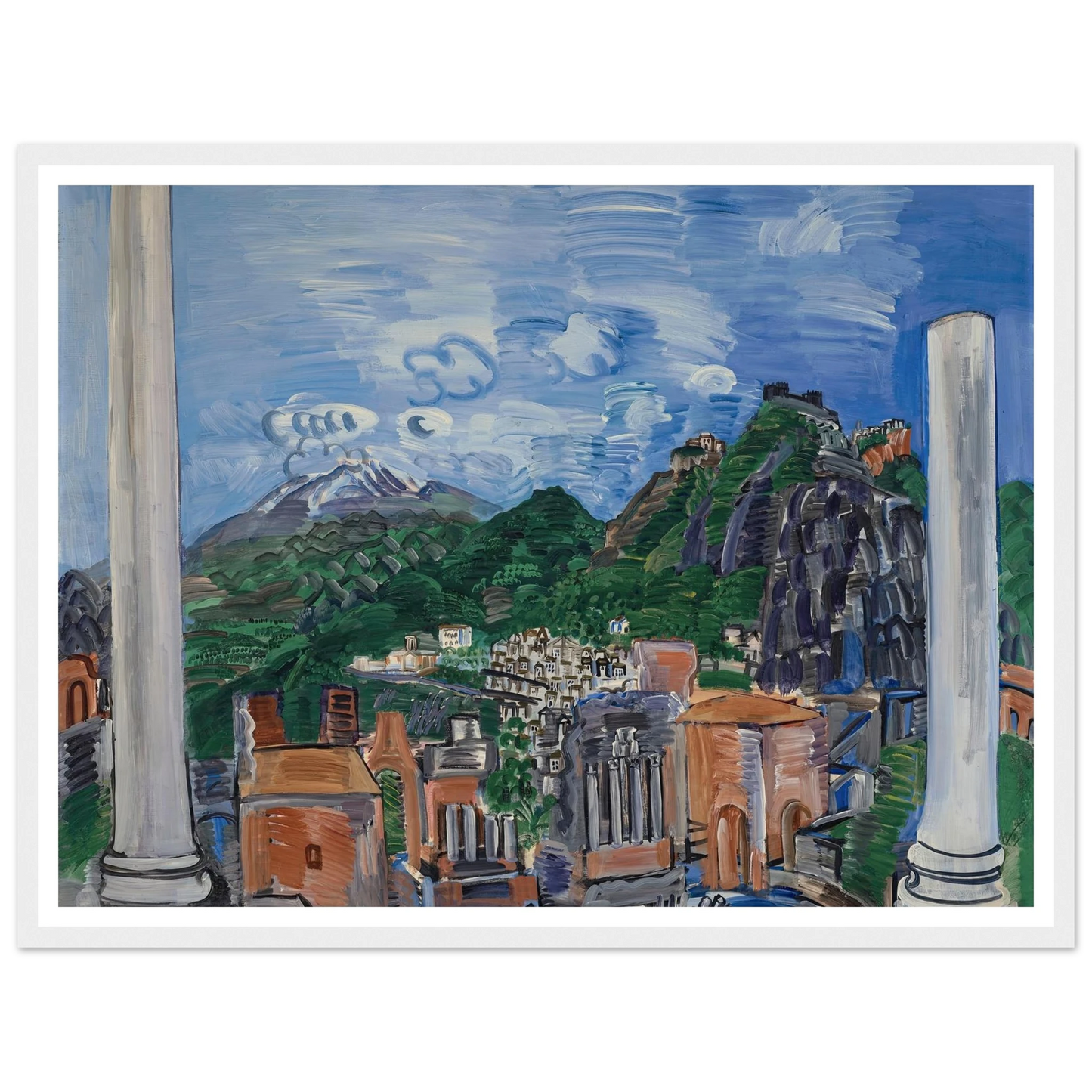 Le théâtre antique de Taormina (1923) Art Print | Raoul Dufy-Quipham Collections