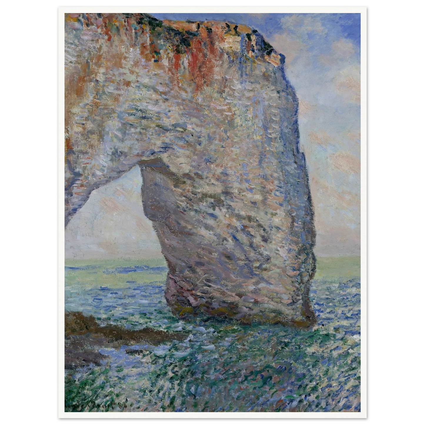 The Manneporte near Étretat (1886) Art Print | Claude Monet-Quipham Collections
