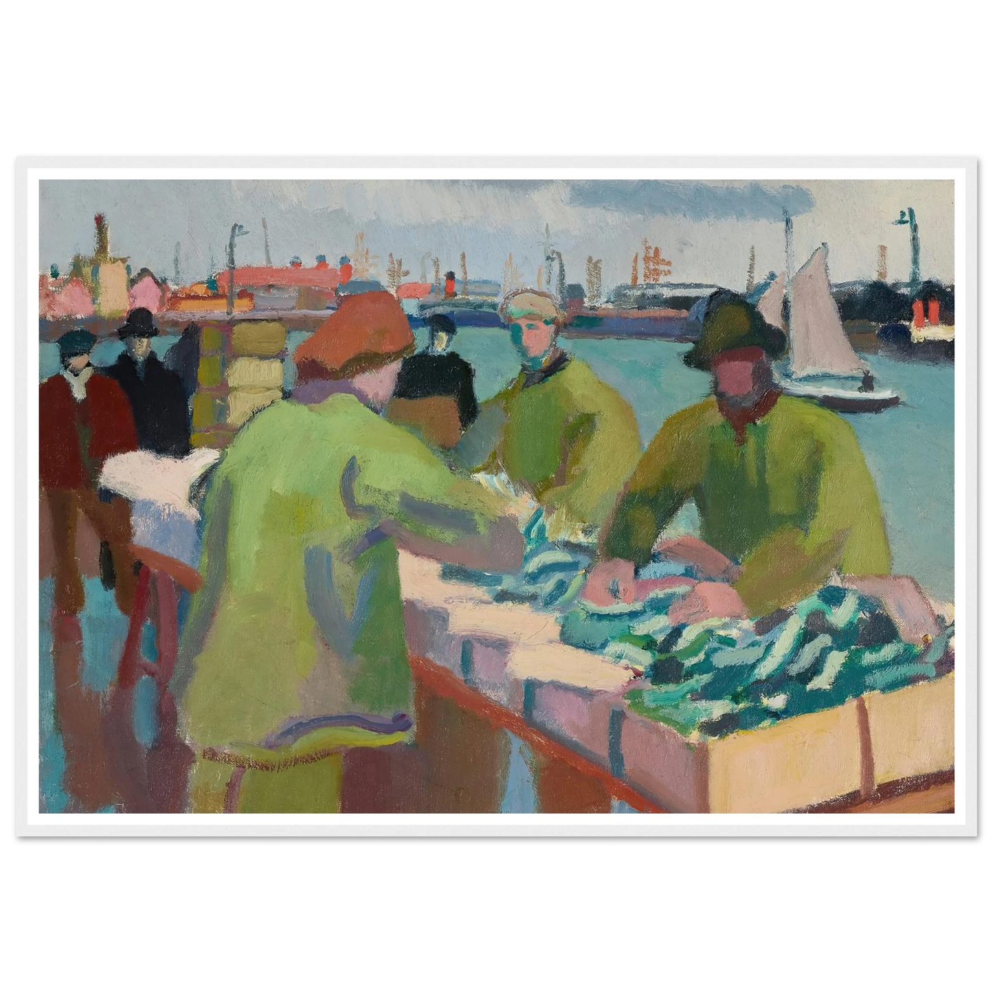 Le marché aux poissons (1904-1905) Art Print | Raoul Dufy-Quipham Collections
