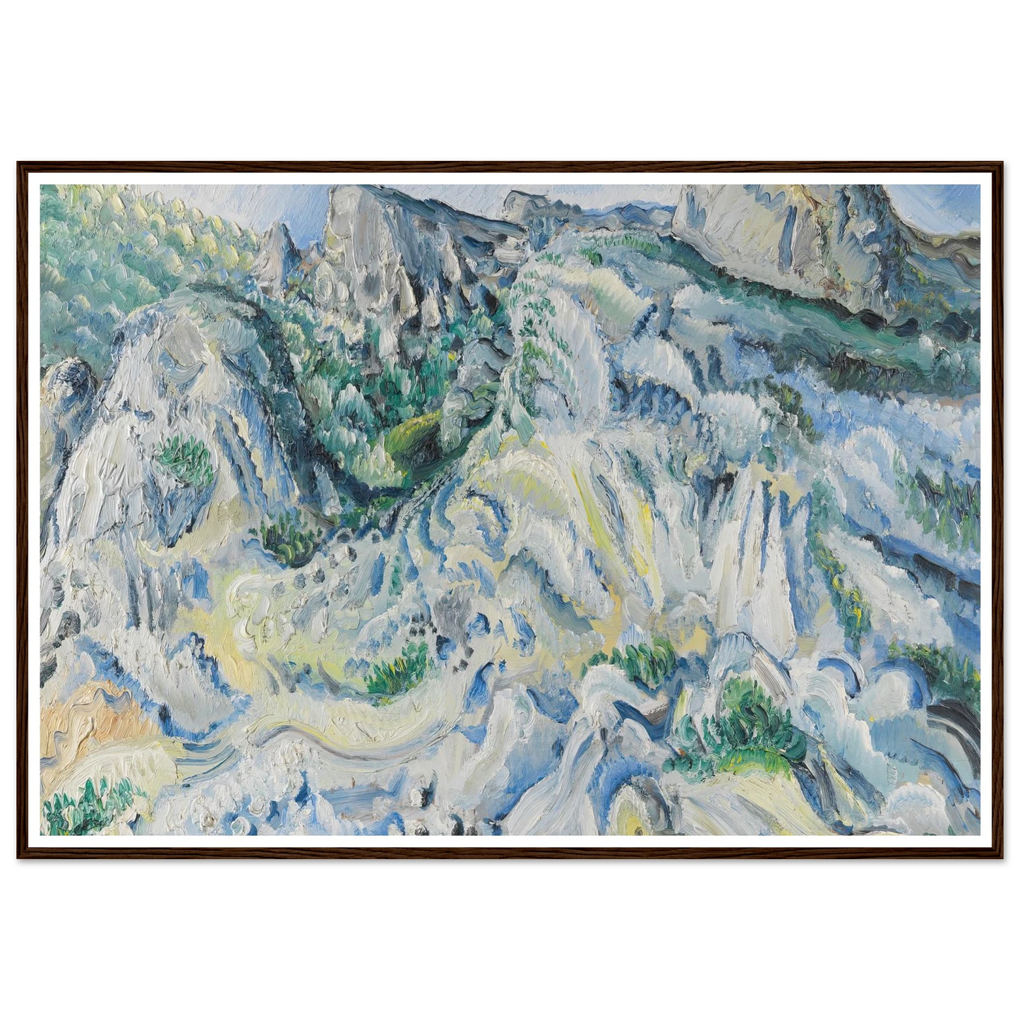 Felslandschaft bei Ulm (Landschaft bei Blaubeuren) (1929) Art Print | Paul Kleinschmidt-Quipham Collections