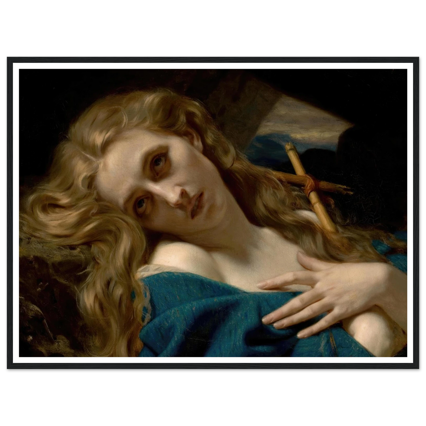 Mary Magdalene in the Cave (1868) Art Print | Hugues Merle-Quipham Collections