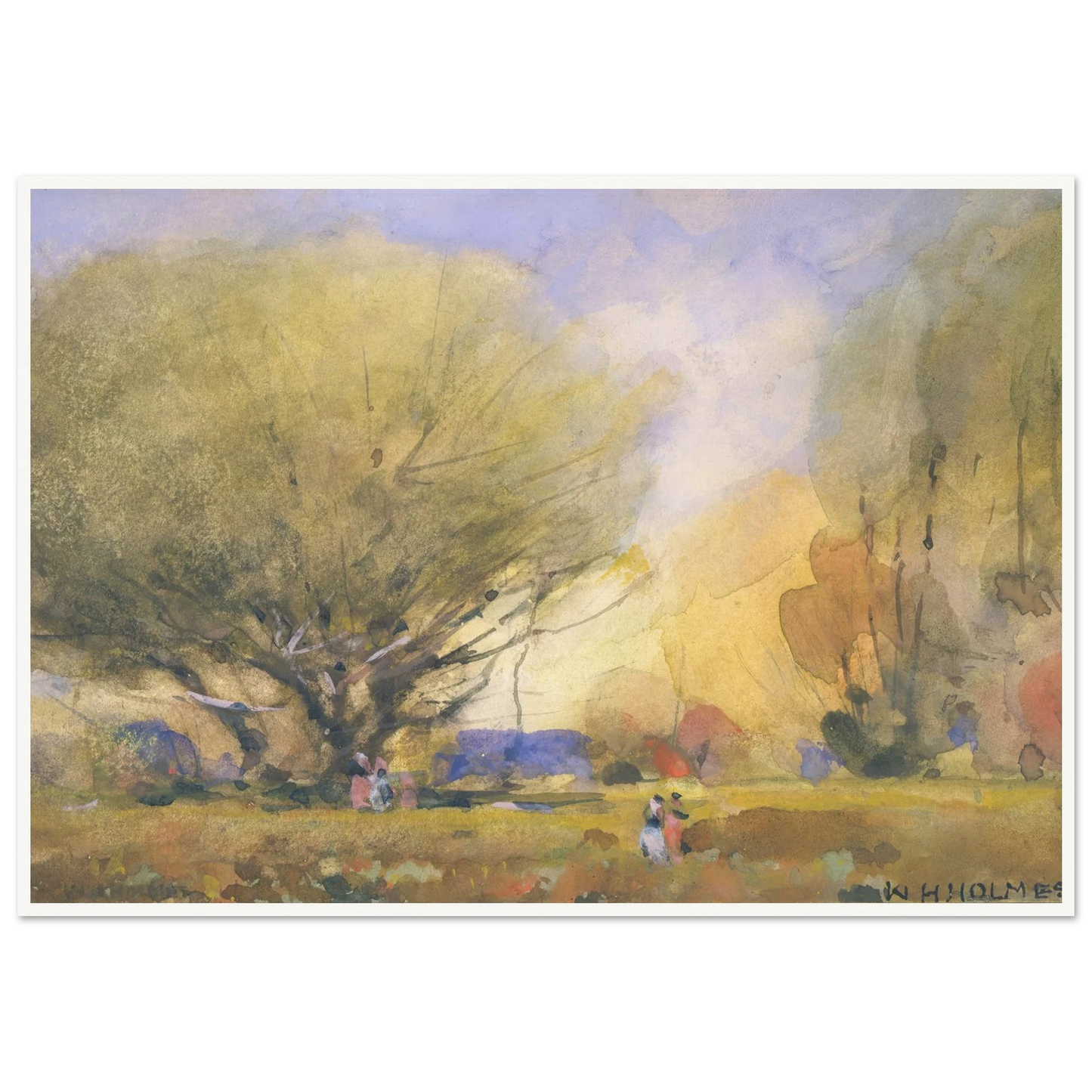Summer Scene (ca. 1920) Art Print | William Henry Holmes-Quipham Collections