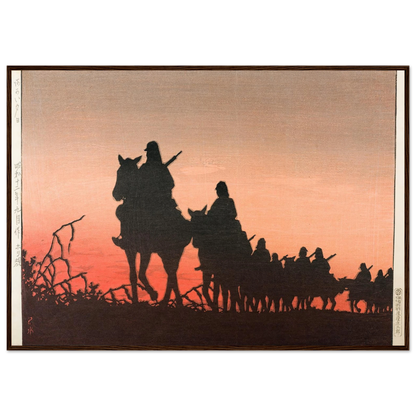 The Red Setting Sun (1937) Art Print | Kawase Hasui-Quipham Collections