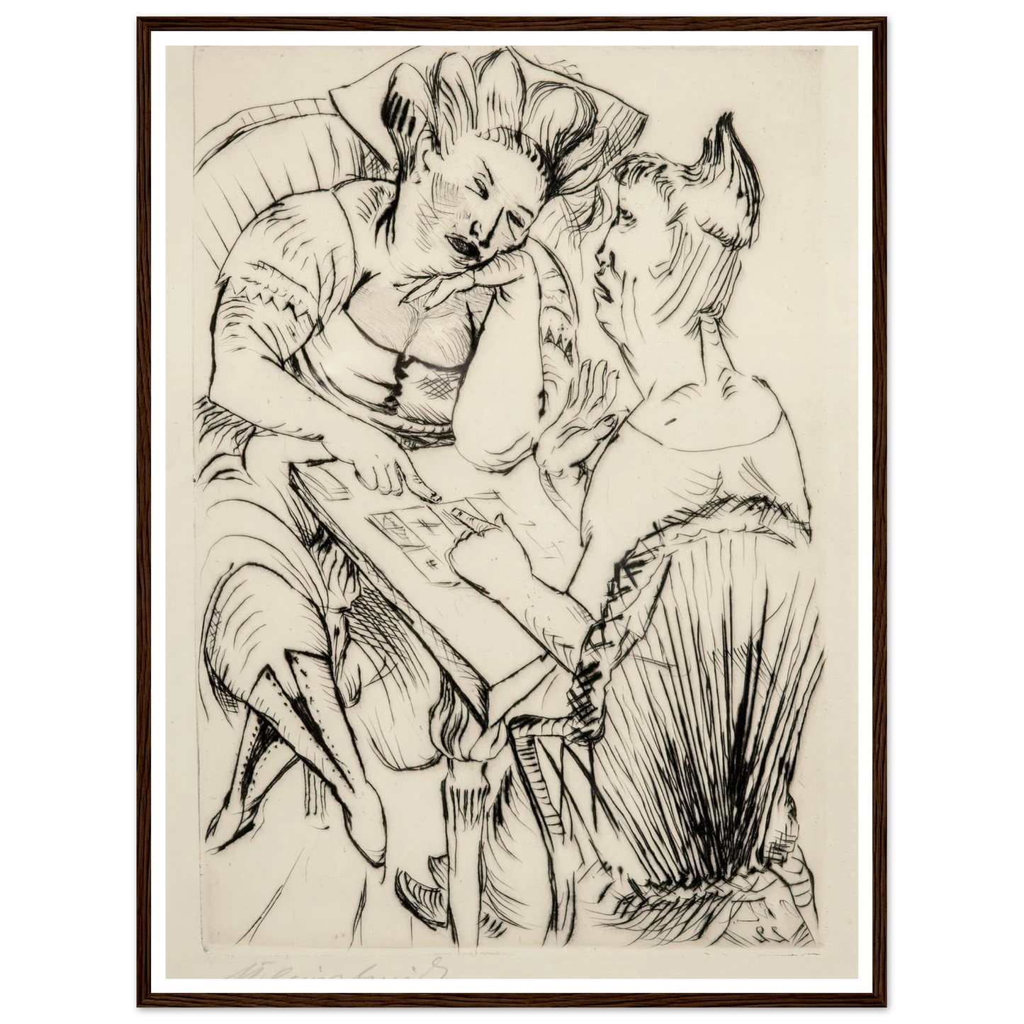Bei der Kartenlegerin (1922) Art Print | Paul Kleinschmidt-Quipham Collections