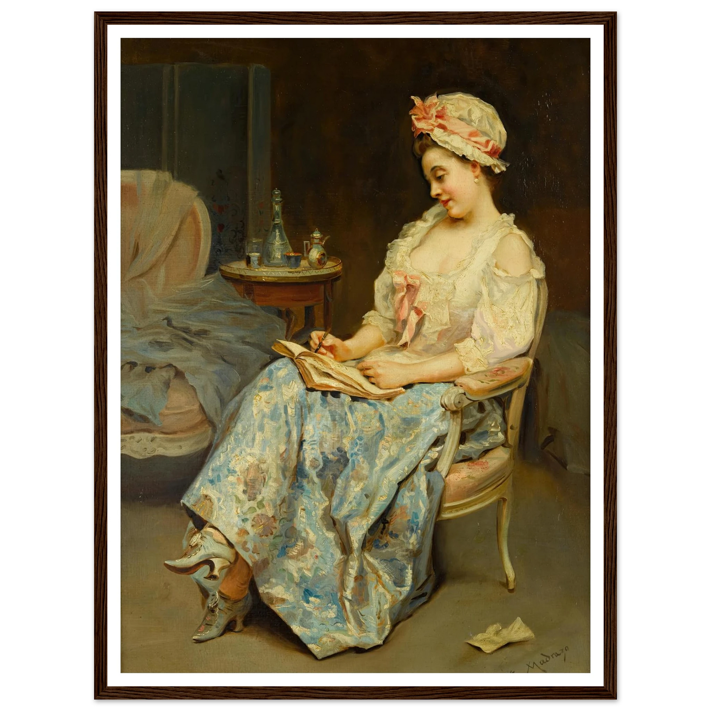 A moment of reflection Art Print | Raimundo de Madrazo y Garreta-Quipham Collections