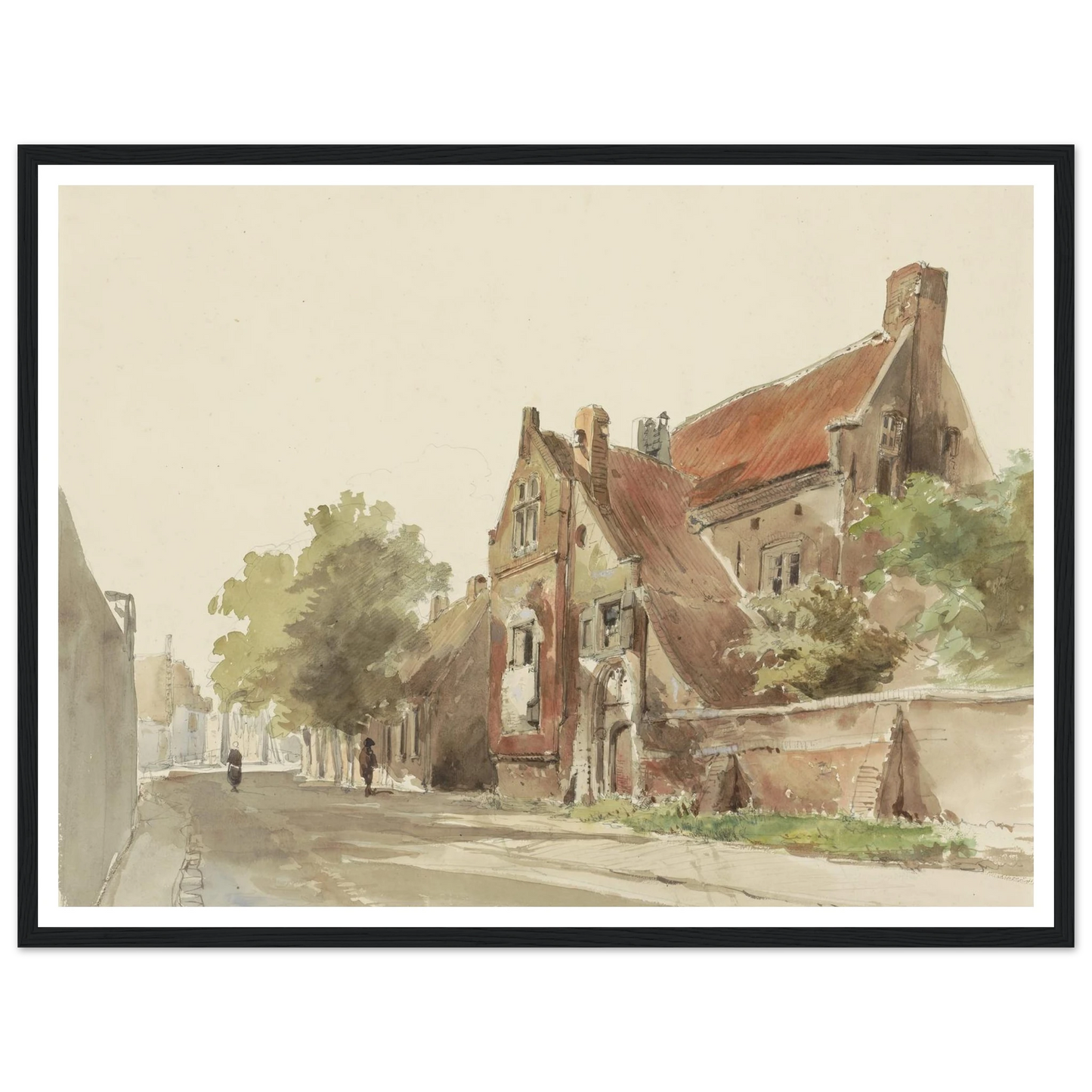 Het oude gasthuis te Hasselt (1861) Art Print | Cornelis Springer-Quipham Collections