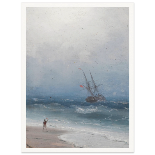 Stormy Coast Art Print | Ivan Konstantinovich Aivazovsky-Quipham Collections