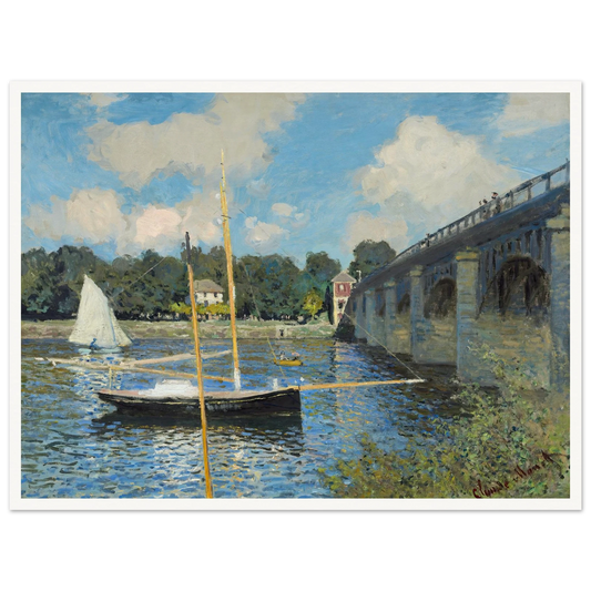 The Bridge at Argenteuil (1874) Art Print | Claude Monet-Quipham Collections