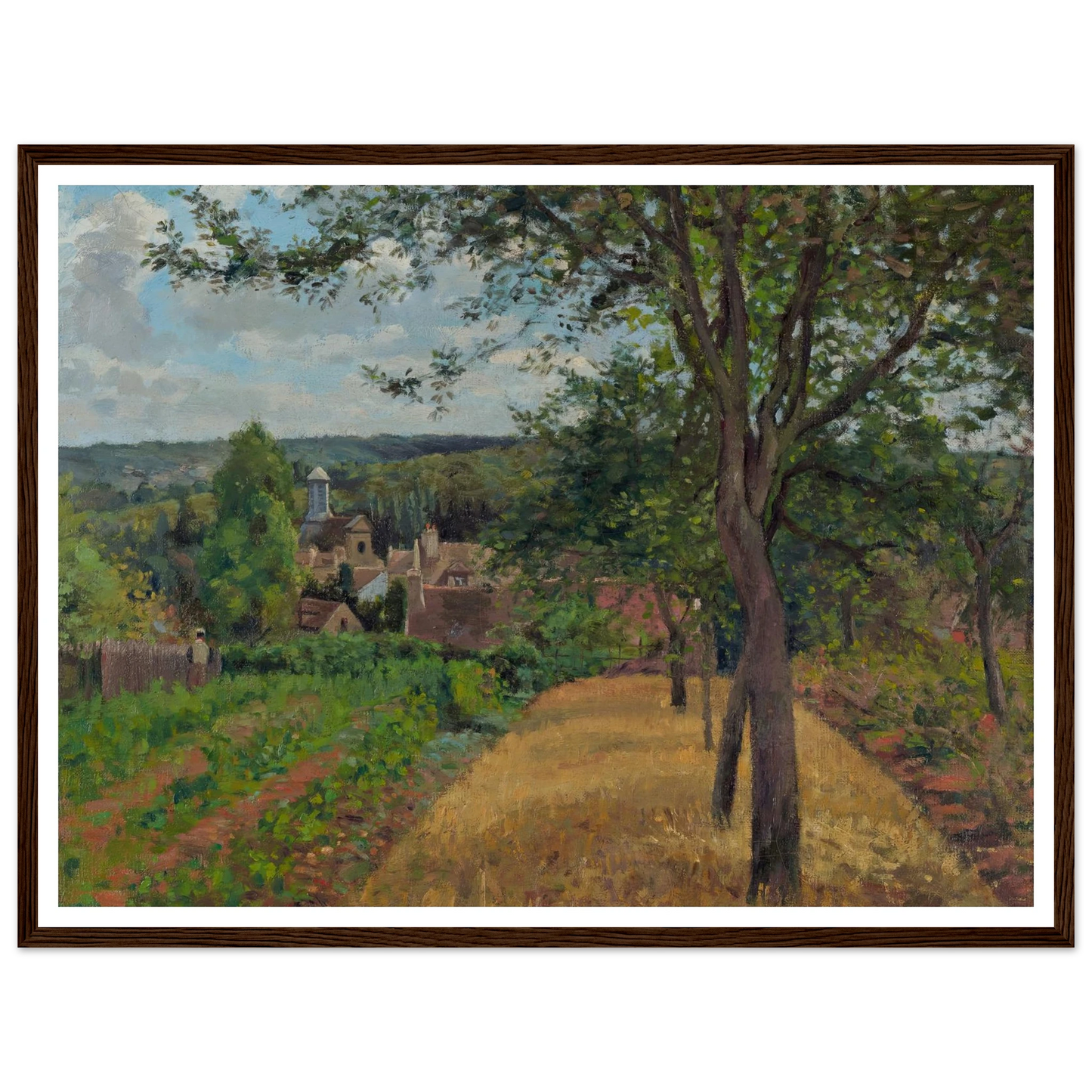 Orchards at Louveciennes (1872) Art Print | Camille Pissarro-Quipham Collections
