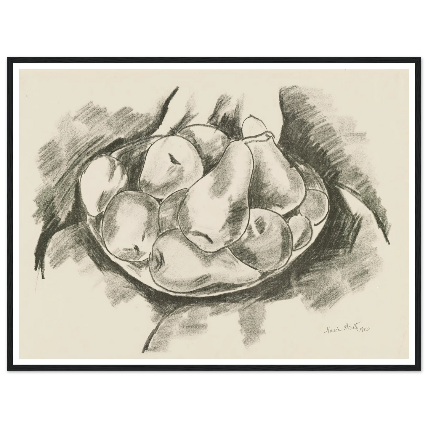 Dish of Apples and Pears (1923) Art Print | Marsden Hartley-Quipham Collections