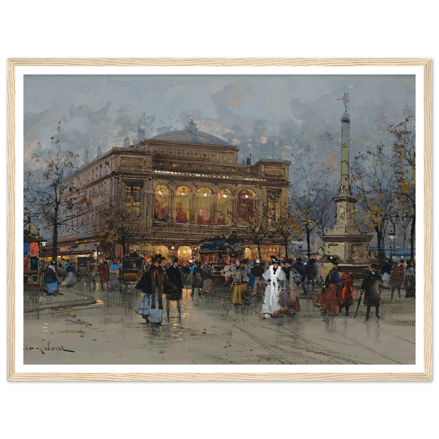 Le Théâtre du Châtelet, Paris Art Print | Eugene Galien Laloue-Quipham Collections