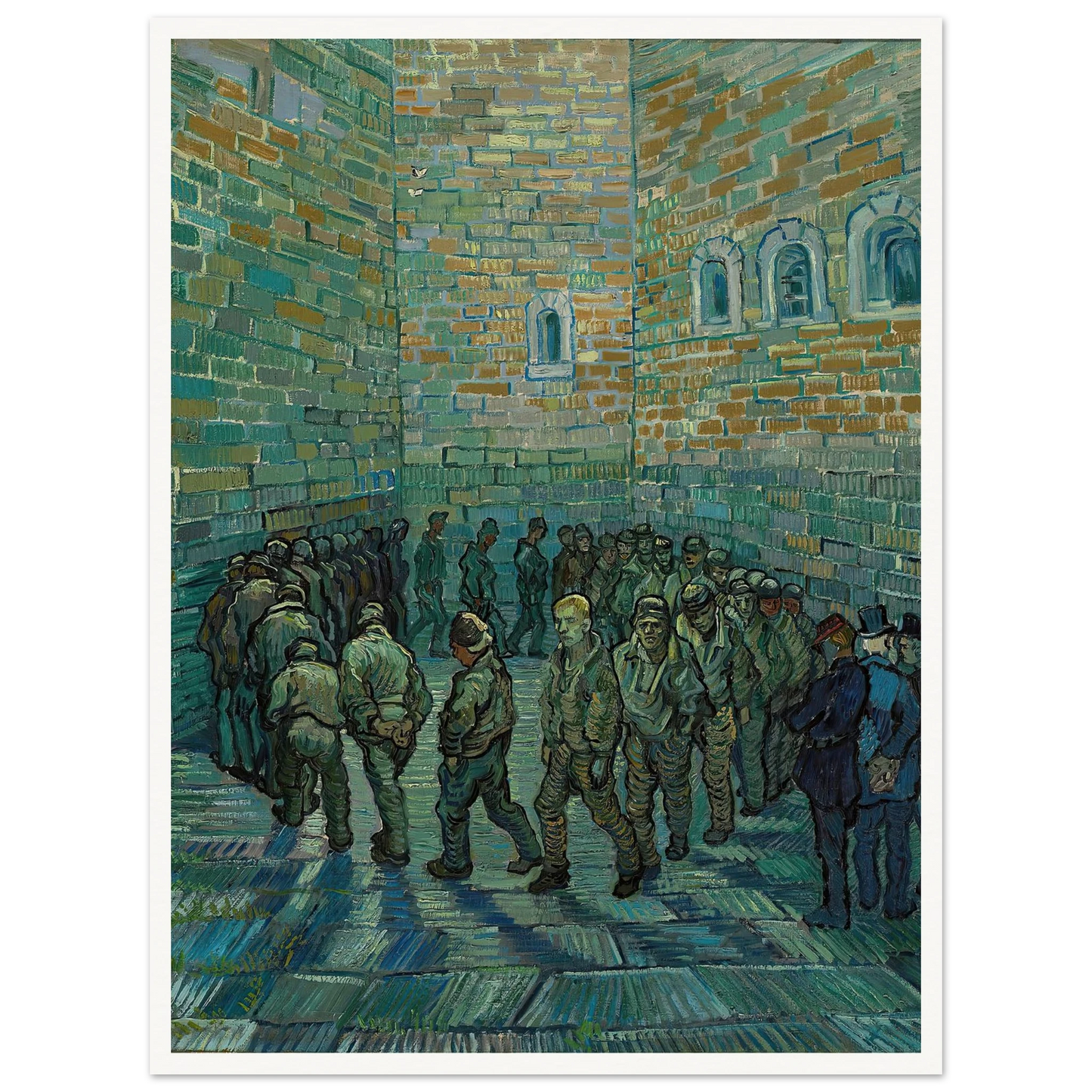 The Prison Courtyard (1890) Art Print | Vincent van Gogh-Quipham Collections