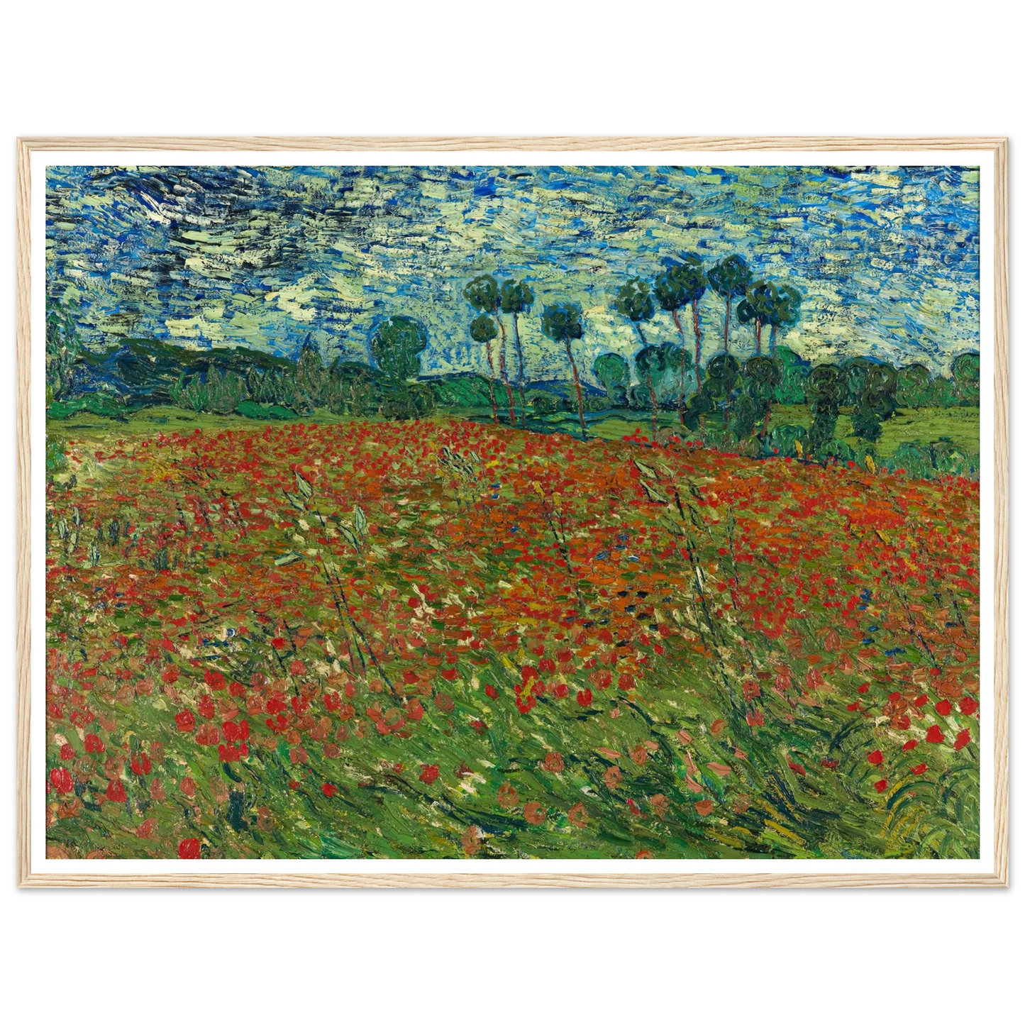 Poppy field Art Print | Vincent van Gogh-Quipham Collections