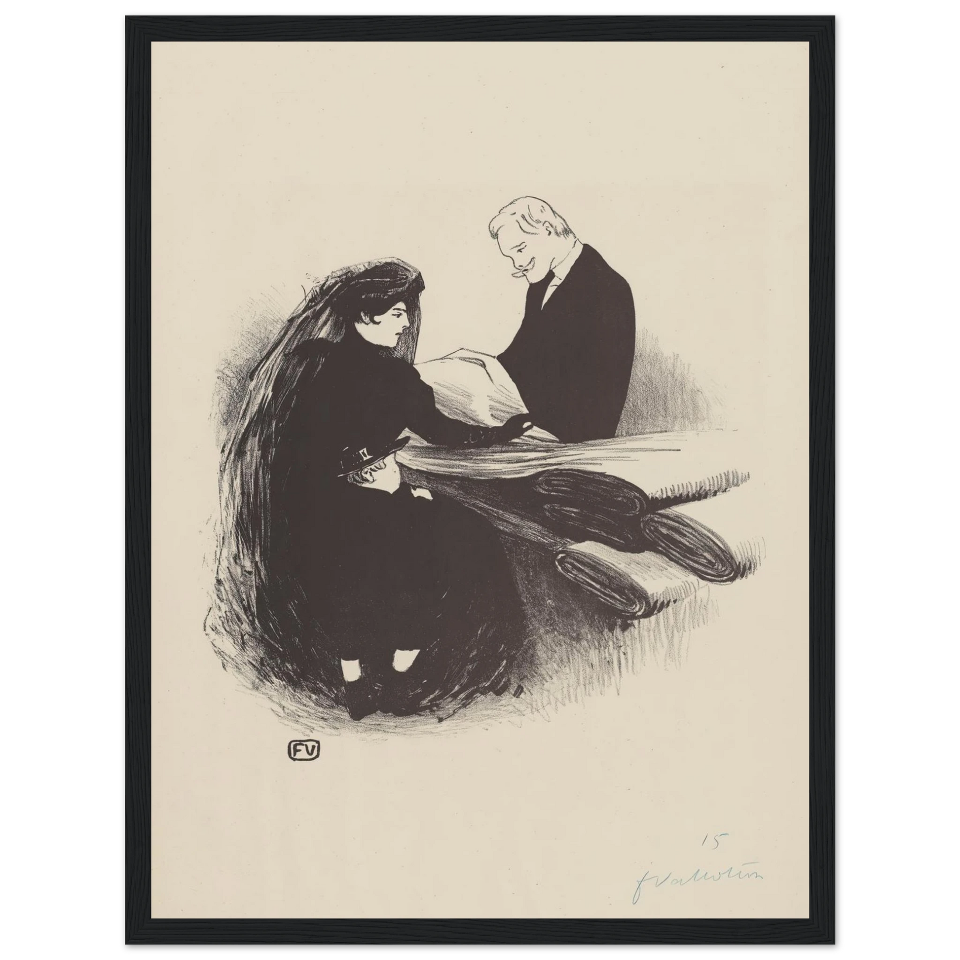 Dernière Nouveauté (1893) Art Print | Felix Vallotton-Quipham Collections