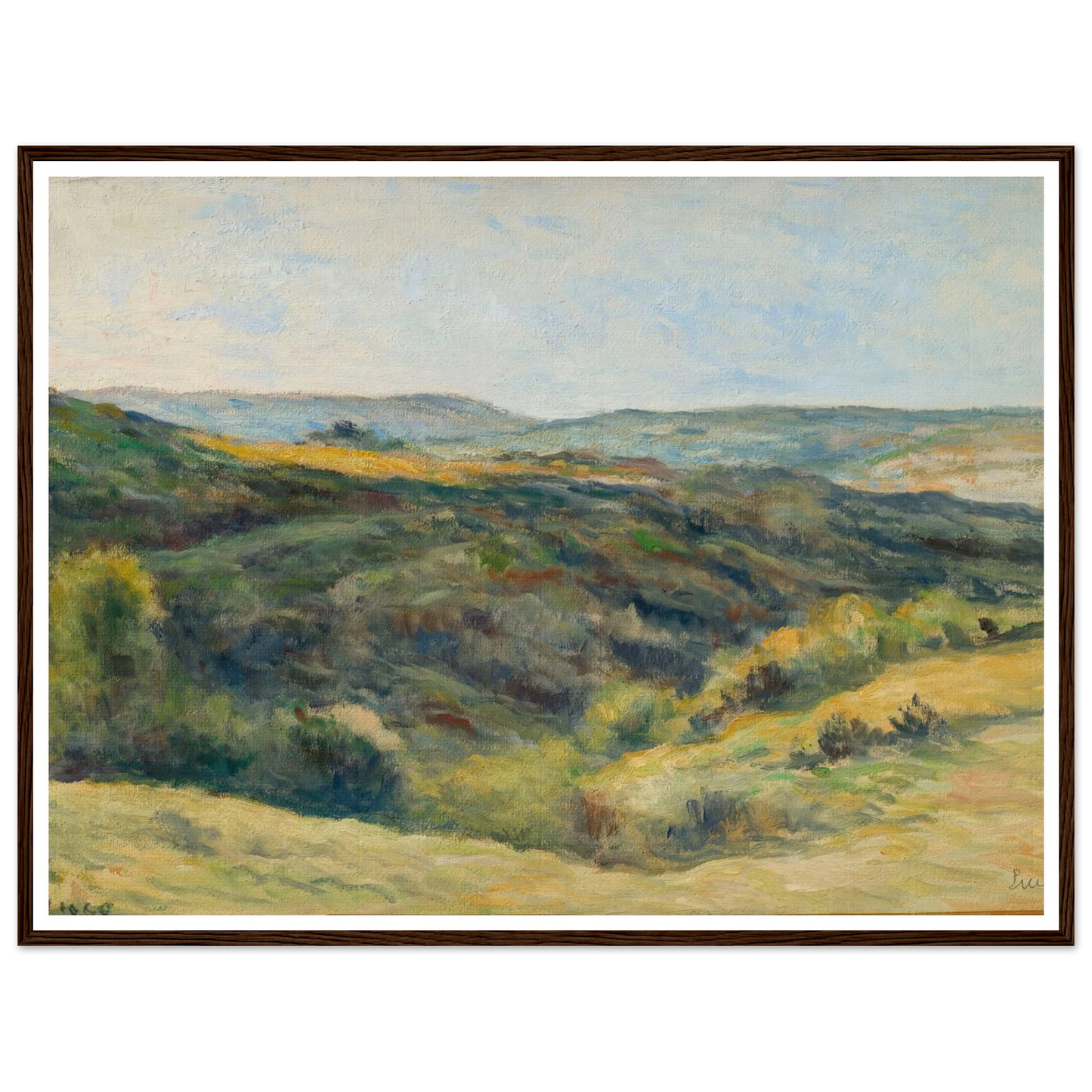 Rolleboise, les coteaux de la Rouge Voie (1925) Art Print | Maximilien Luce-Quipham Collections
