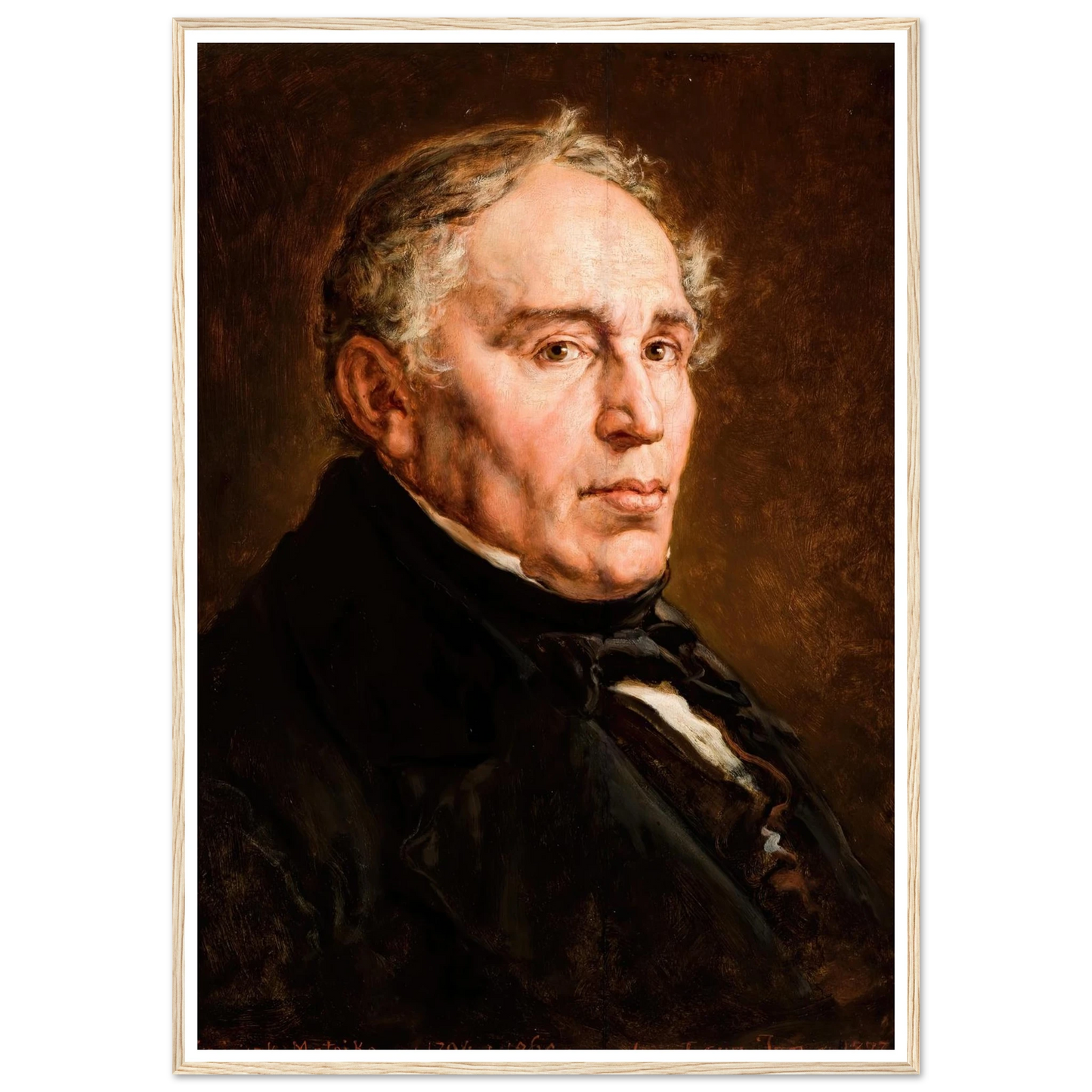 Portrait of Franciszek Matejko, Artist’s Father. (1877) Art Print | Jan Matejko-Quipham Collections