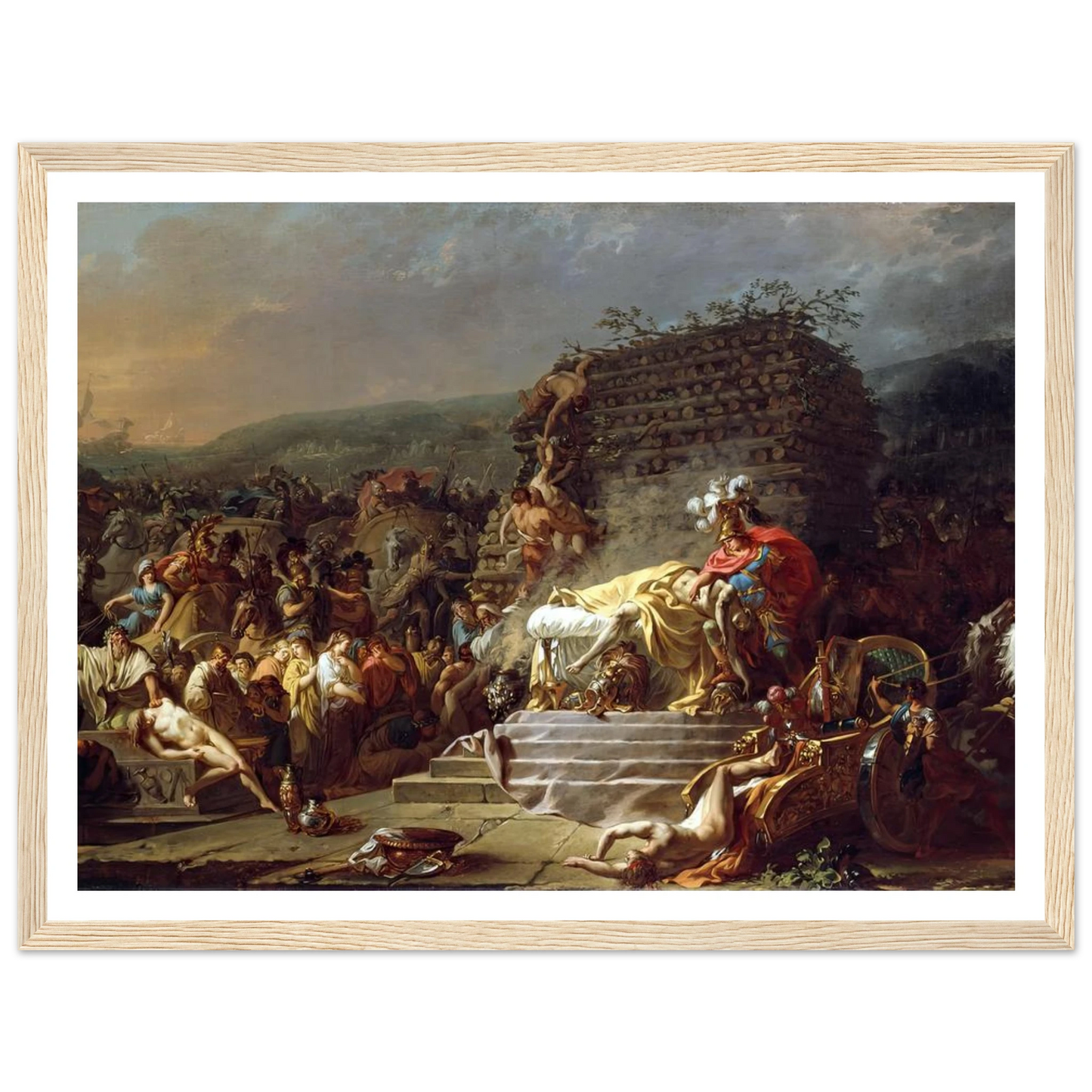 The Funeral of Patroclus (1778) Art Print | Jacques Louis David-Quipham Collections