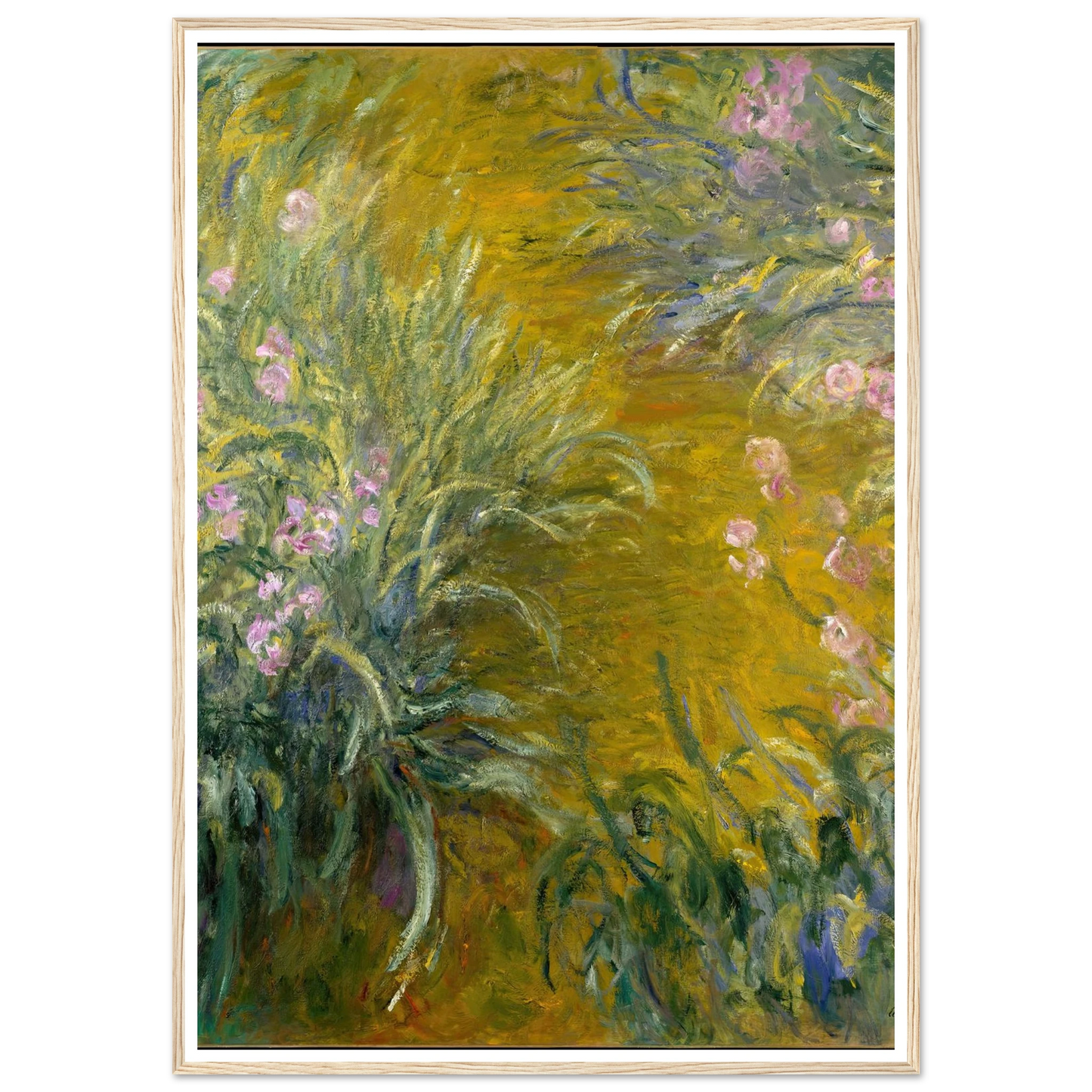 The Path through the Irises (1914-1917) Art Print | Claude Monet-Quipham Collections