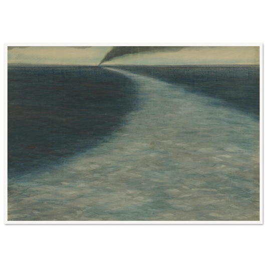 Marine met kielzog (1902) Art Print | Leon Spilliaert-Quipham Collections