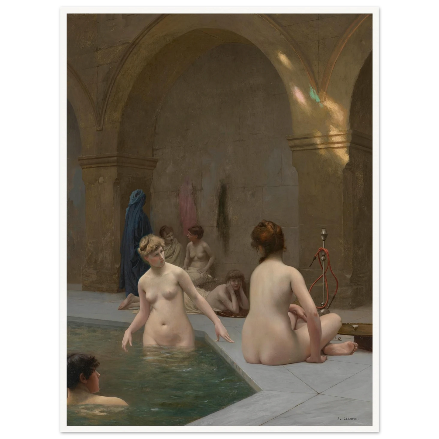 Baigneuses (1884) Art Print | Jean Leon Gerome-Quipham Collections