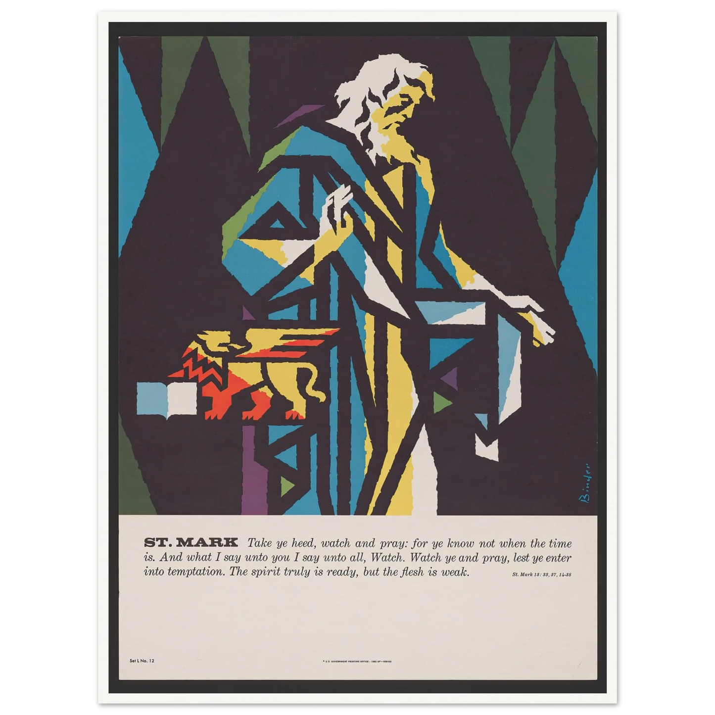 St. Mark (1962) Art Print | Joseph Binder-Quipham Collections