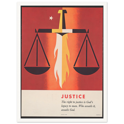 Justice (1957) Art Print | Joseph Binder-Quipham Collections