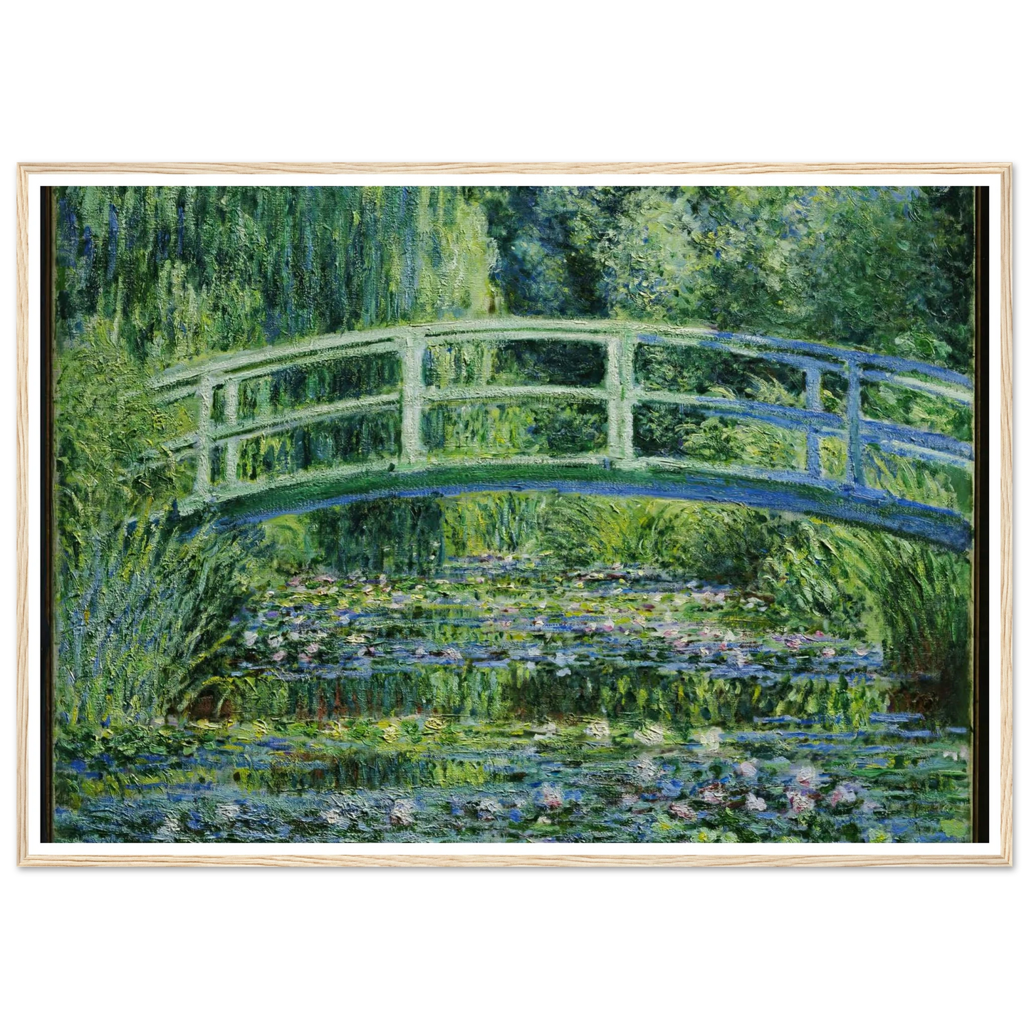 Water Lilies and Japanese Bridge (1899) Art Print | Claude Monet-Quipham Collections