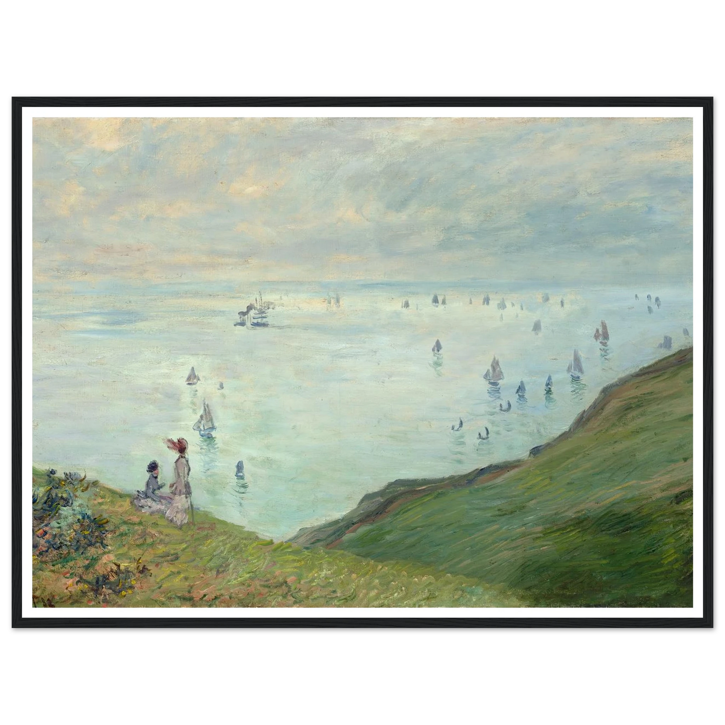 Cliffs at Pourville (1882) Art Print | Claude Monet-Quipham Collections