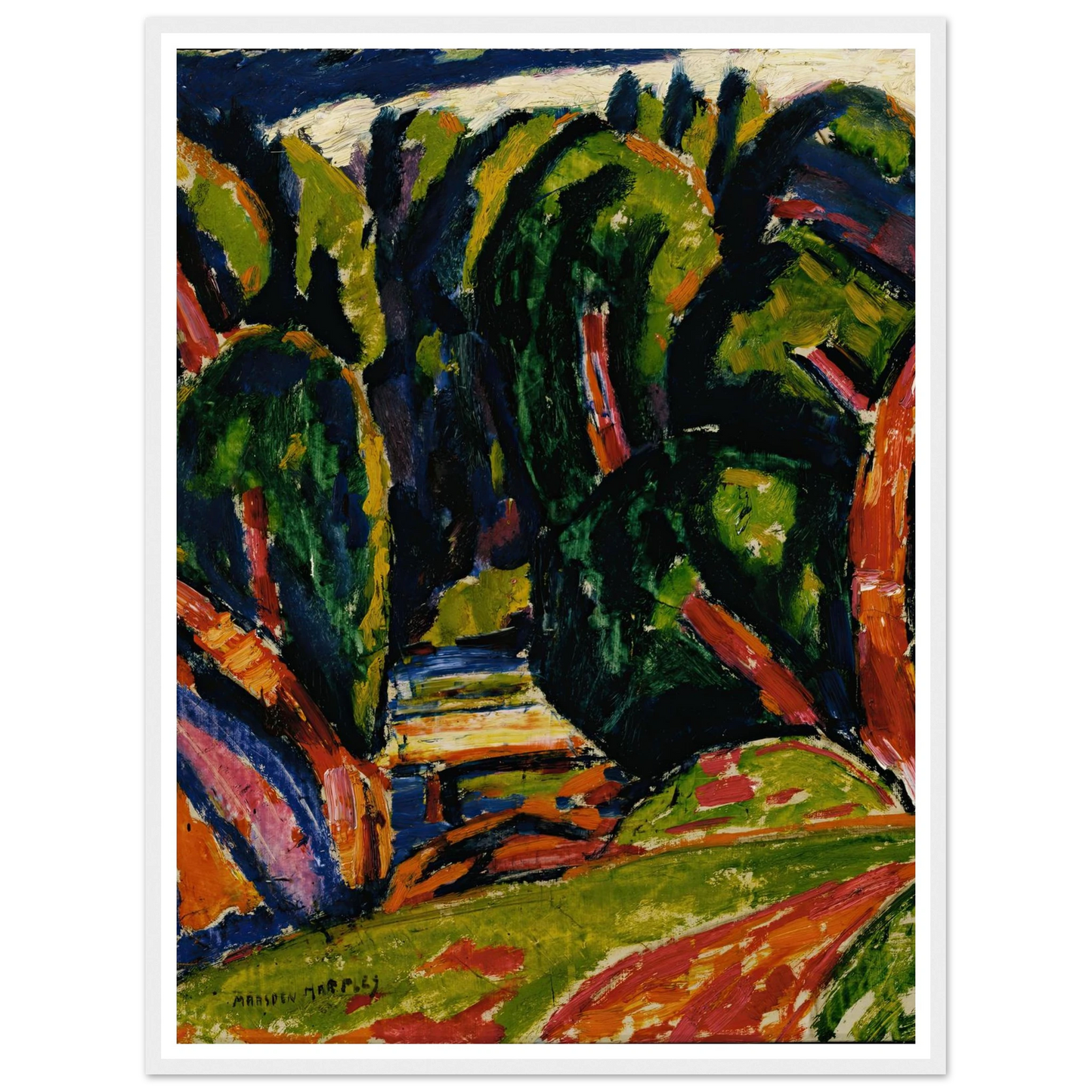 Red Tree (1910) Art Print | Marsden Hartley-Quipham Collections