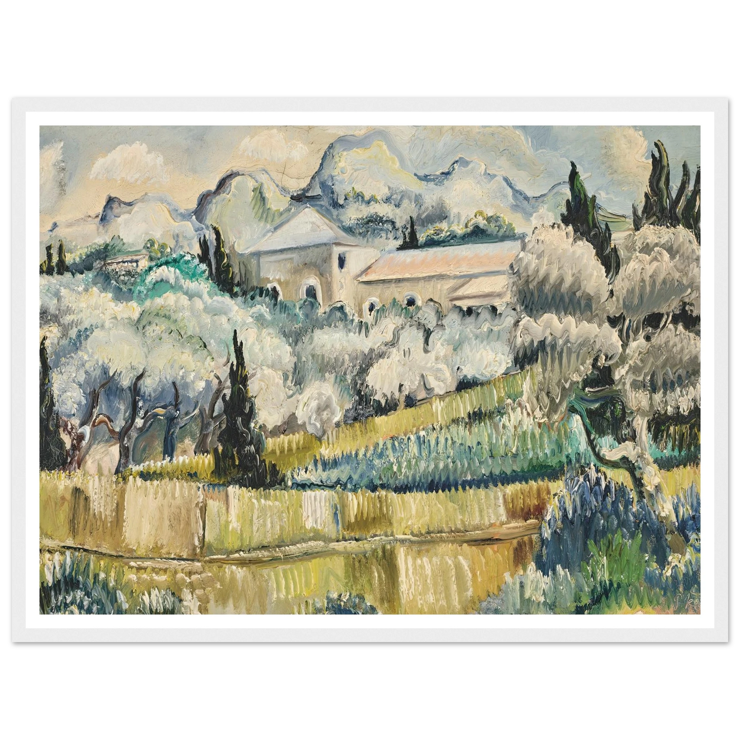 Landschaft in Südfrankreich (1938) Art Print | Paul Kleinschmidt-Quipham Collections