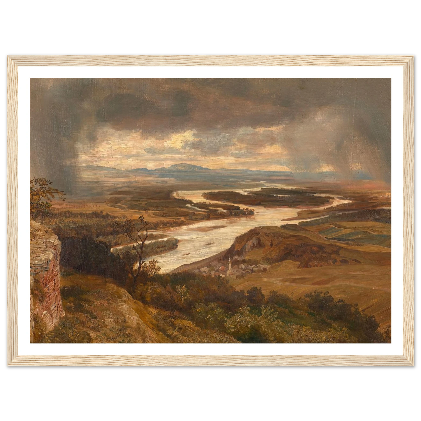 Die Donauauen bei Wien (ca. 1870) Art Print | Josef Hoffmann-Quipham Collections