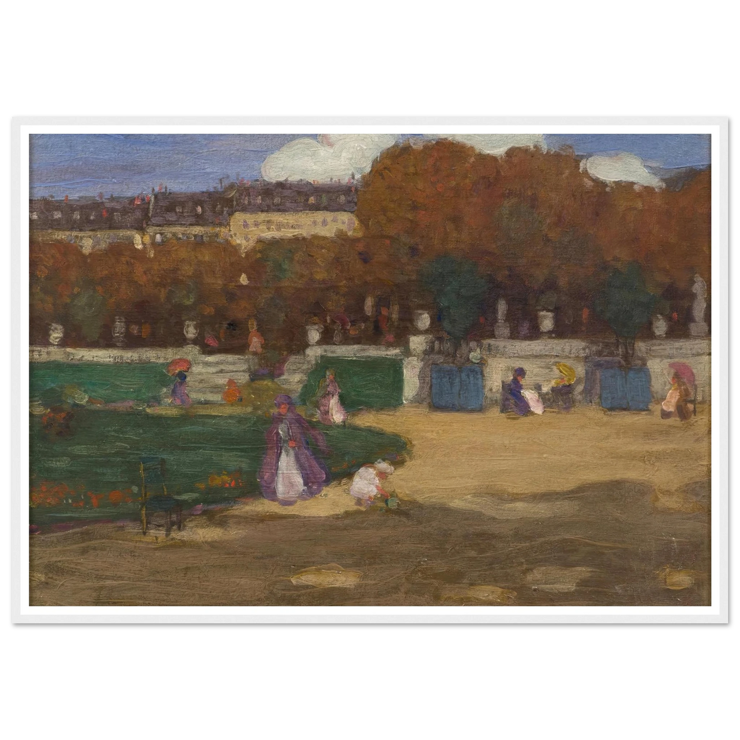 Luxembourg Gardens, Paris (1902) Art Print | Frederick Carl Frieseke-Quipham Collections
