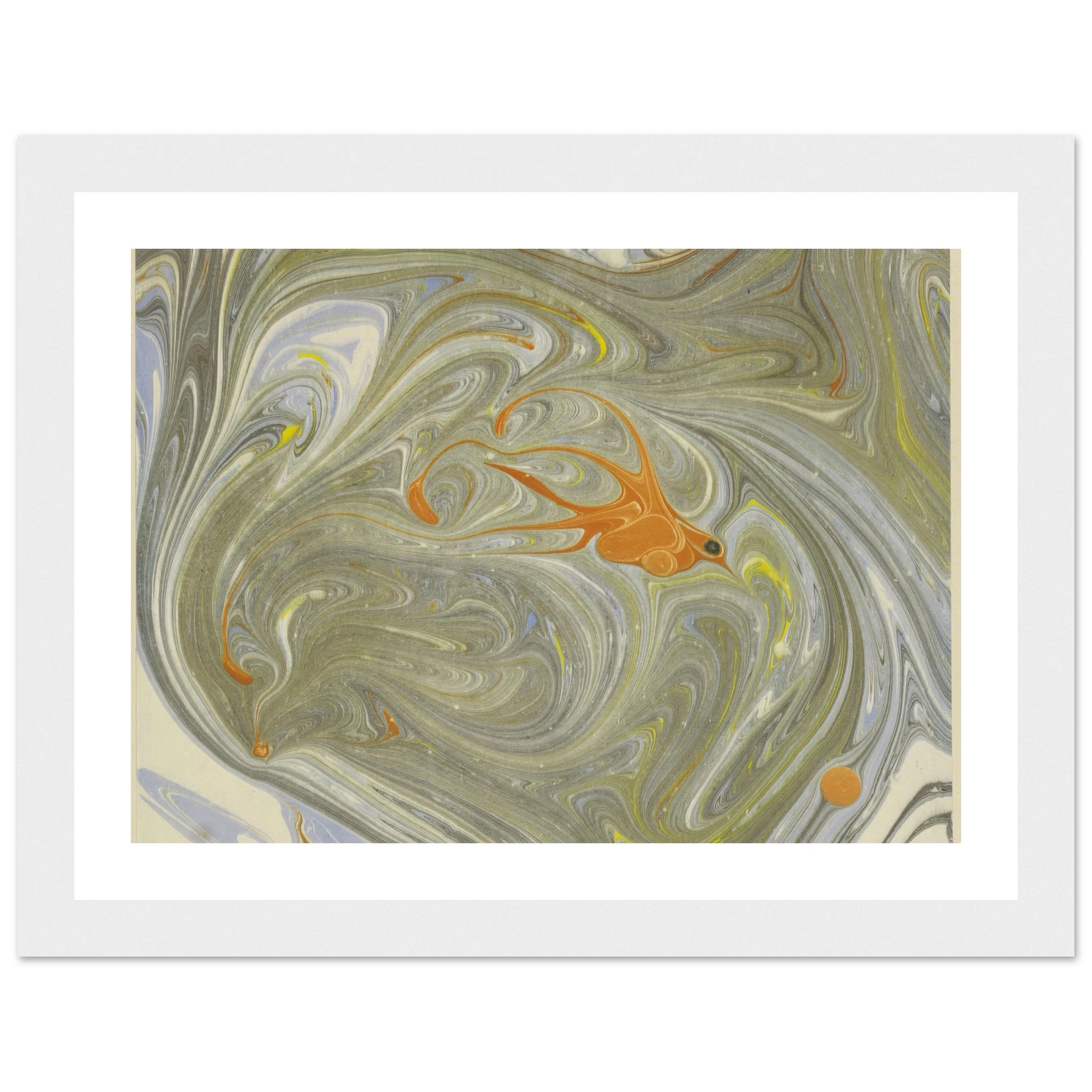 Marmorpapier (mit Vogelmotiv) (1903 - 1907) Art Print | Josef Hoffmann-Quipham Collections