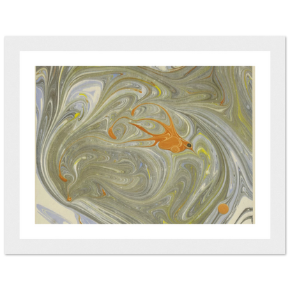 Marmorpapier (mit Vogelmotiv) (1903 - 1907) Art Print | Josef Hoffmann-Quipham Collections