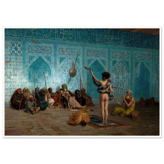 Snake Charmer (c. 1879) Art Print | Jean Leon Gerome-Quipham Collections