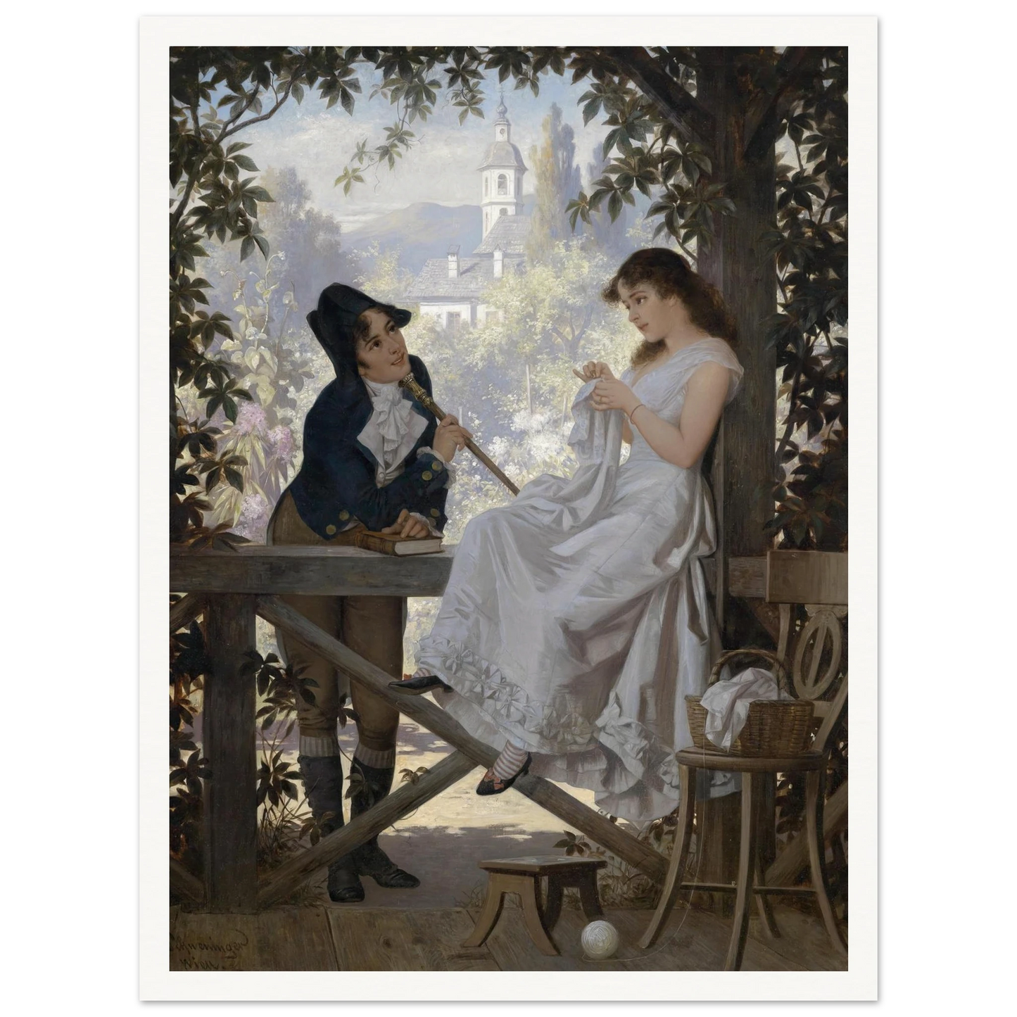 Das Stelldichein Art Print | Carl Schweninger Jr-Quipham Collections