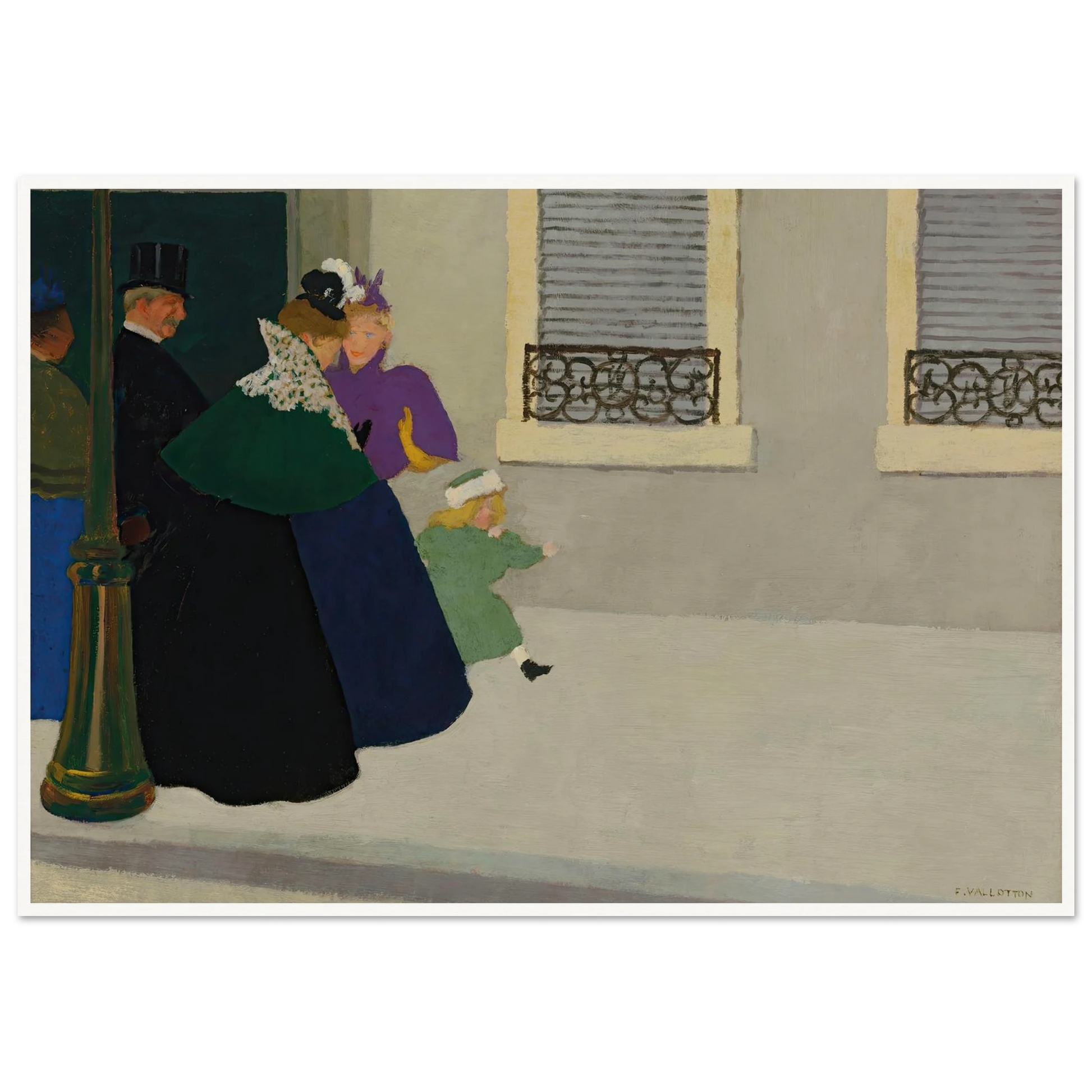 En promenade (circa 1895) Art Print | Felix Vallotton-Quipham Collections