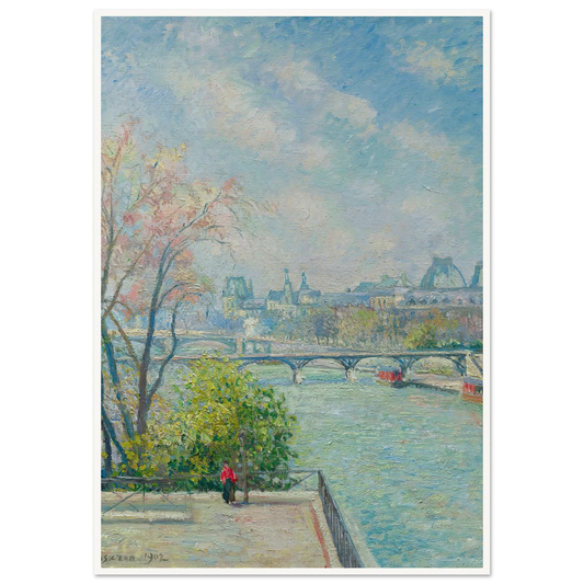 Le Louvre, Matin, Printemps (1902) Art Print | Camille Pissarro-Quipham Collections
