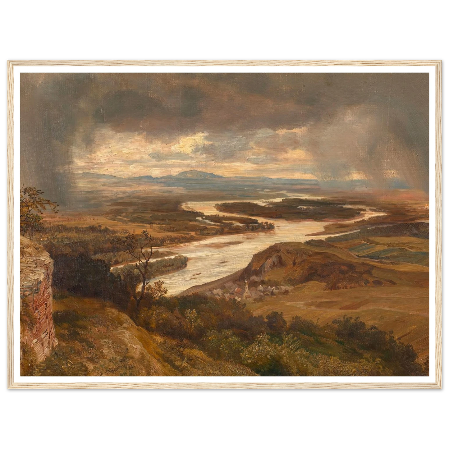 Die Donauauen bei Wien (ca. 1870) Art Print | Josef Hoffmann-Quipham Collections