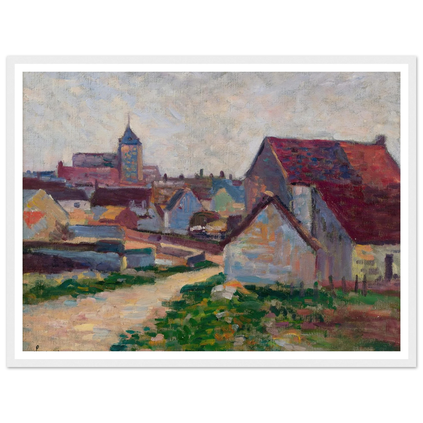Le Village De Conche-Sur-Condoires (1897) Art Print | Maximilien Luce-Quipham Collections
