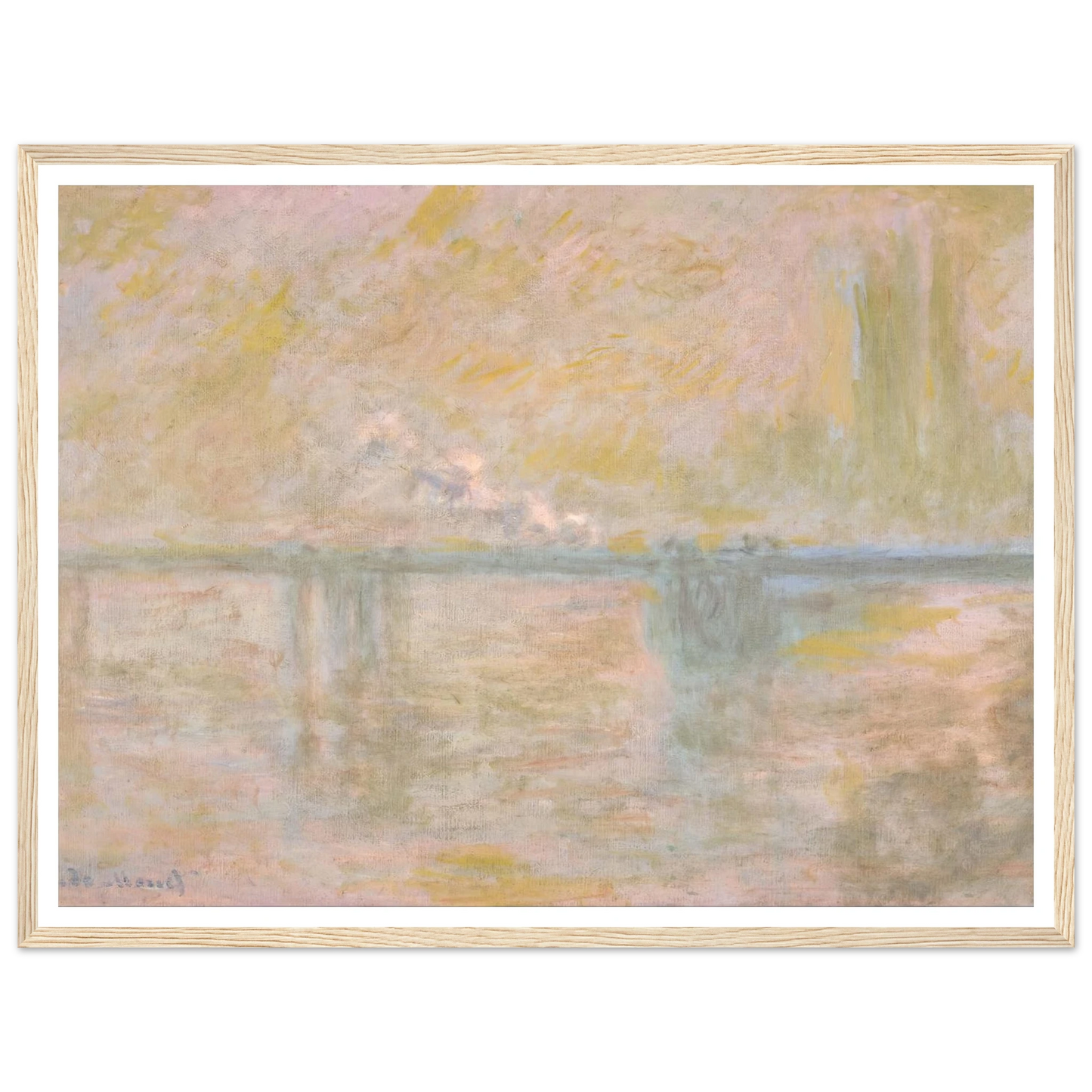 Charing-Cross Bridge in London (circa 1902) Art Print | Claude Monet-Quipham Collections
