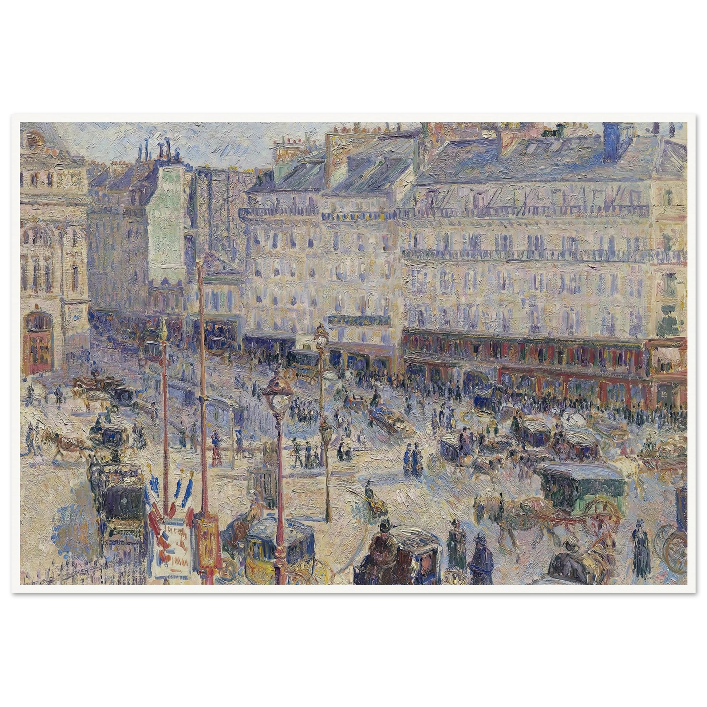 The Place du Havre, Paris (1893) Art Print | Camille Pissarro-Quipham Collections