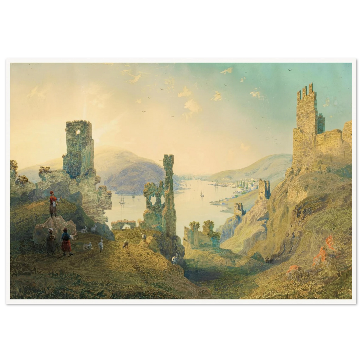 Paysage de Crimée (1842) Art Print | Carlo Bossoli-Quipham Collections