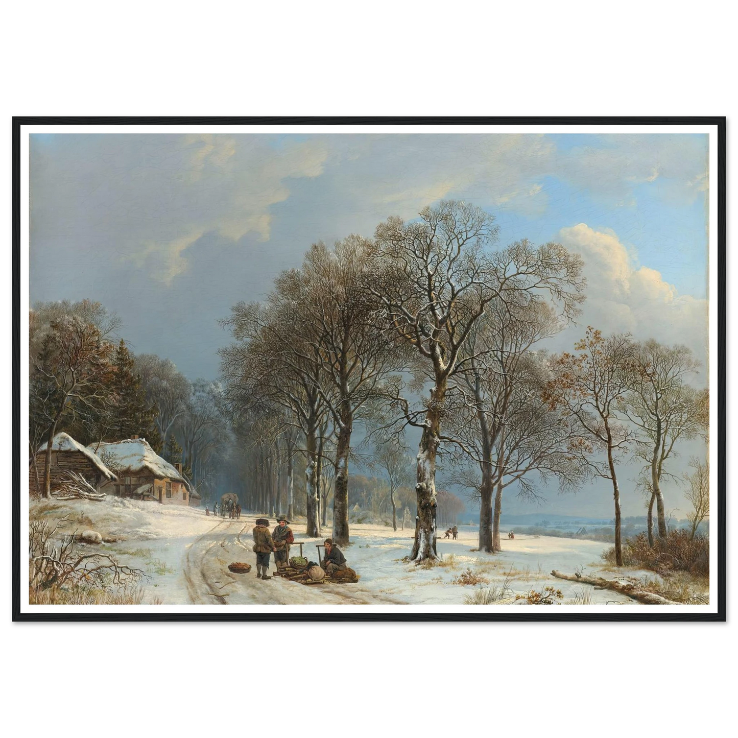 Winter Landscape (1835 - 1838) Art Print | Barend Cornelis Koekkoek-Quipham Collections