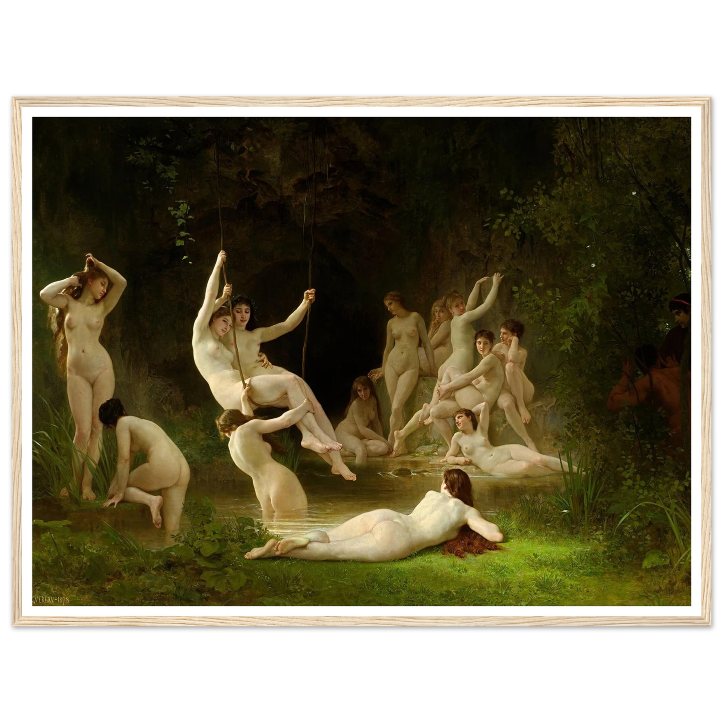 Nymphaeum (1878) Art Print | William Bouguereau-Quipham Collections